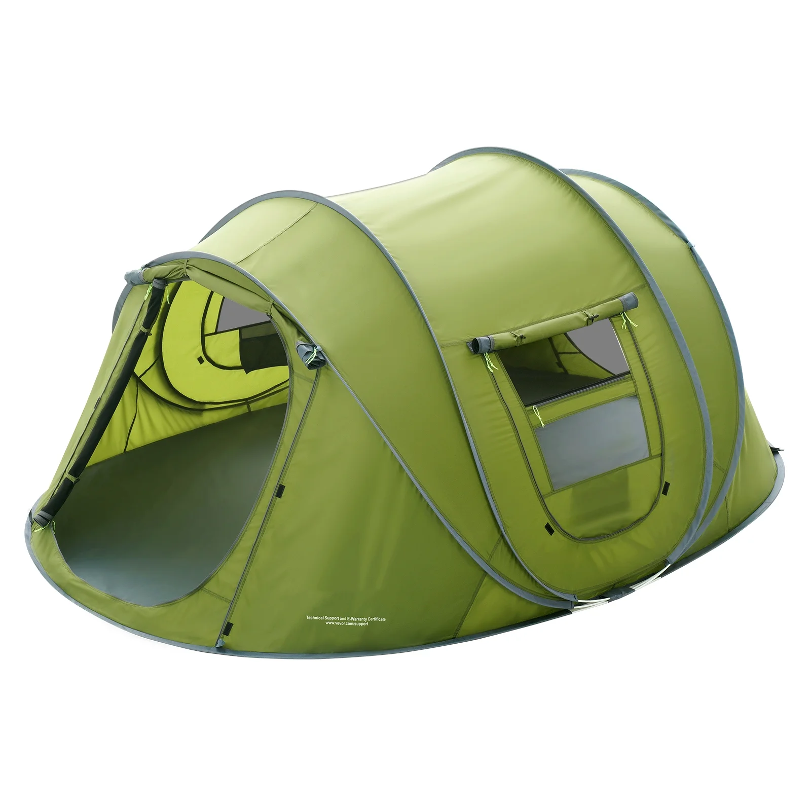 BENTISM Camping Tent Pop Up Tent, 9.2 x 6.6 x 4.3 ft for 4 Person Waterproof Lightweight Backpacking Tent, Easy Setup, with Door and Window - Womvr