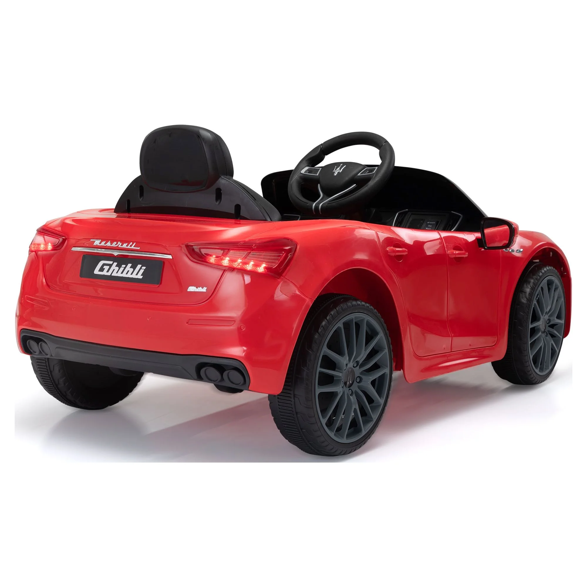 12V Maserati Licensed Kids Ride on Car Battery Powered Toy Car W/ Remote Control LED MP3 USB, Pink - Womvr