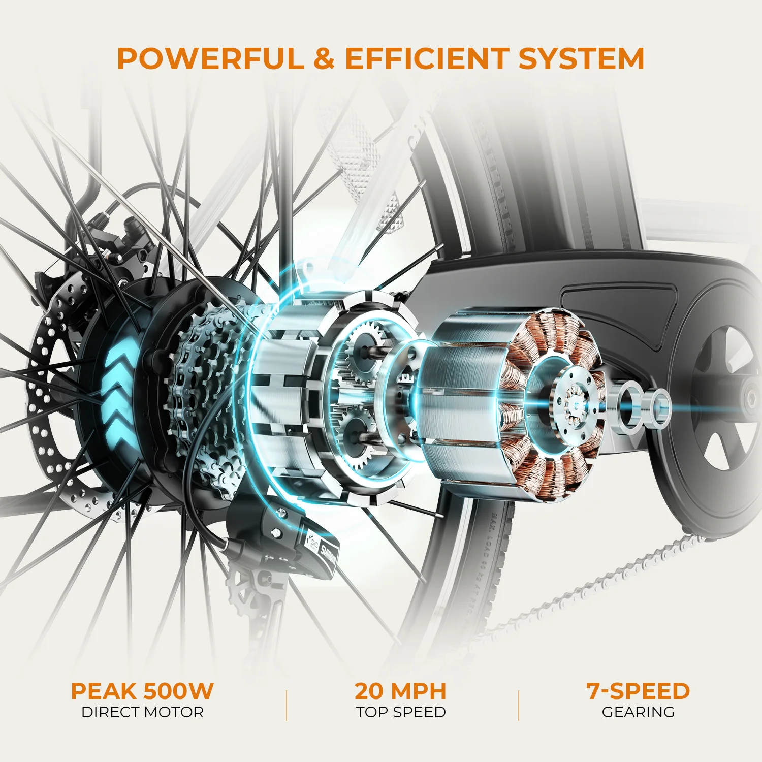 Yoloway Cityscape Electric Bike for Adults, 350W Electric Bike with 36V 10Ah Removable Battery, 26