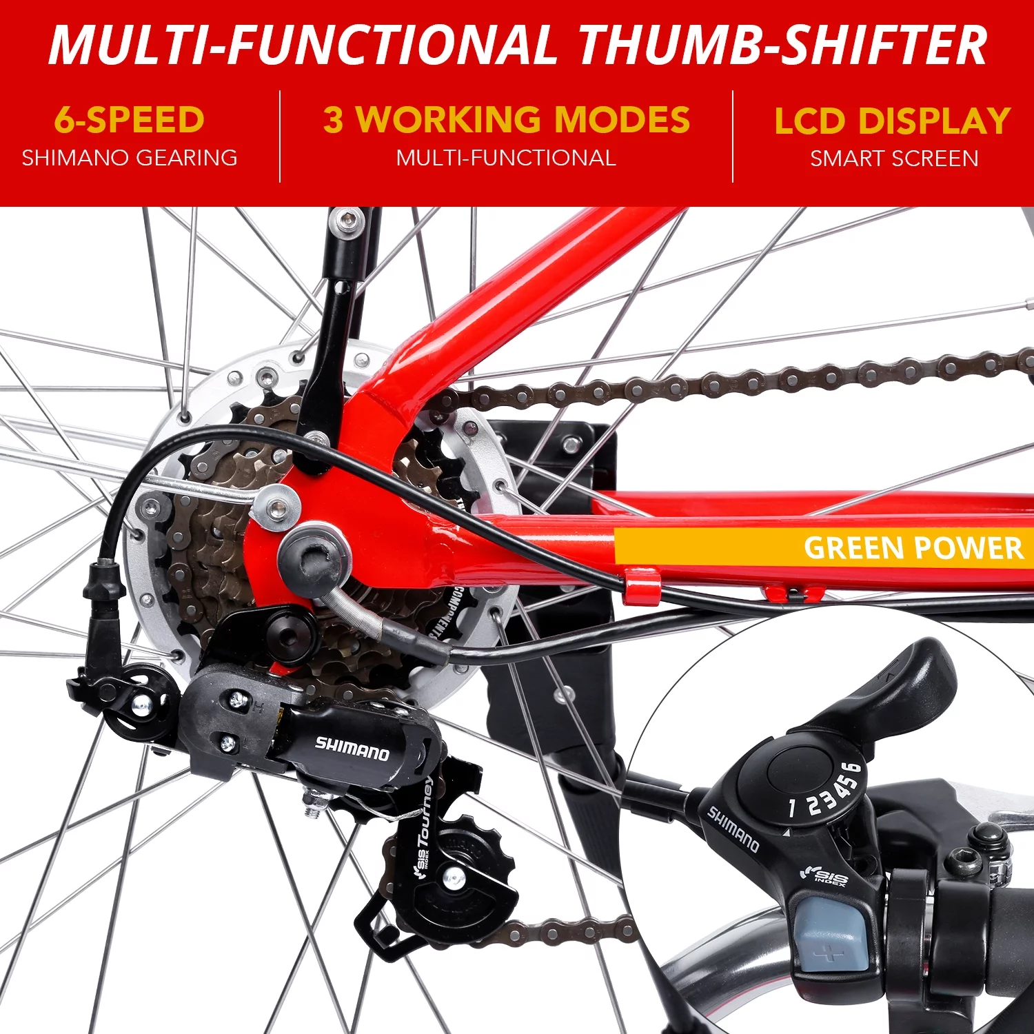 IDEAPLAY P20 24 inch Electric Bike for Adults, 250W Electric Commuter Bicycle with 3 Riding Modes Ebike for Women Men, Gray - Womvr