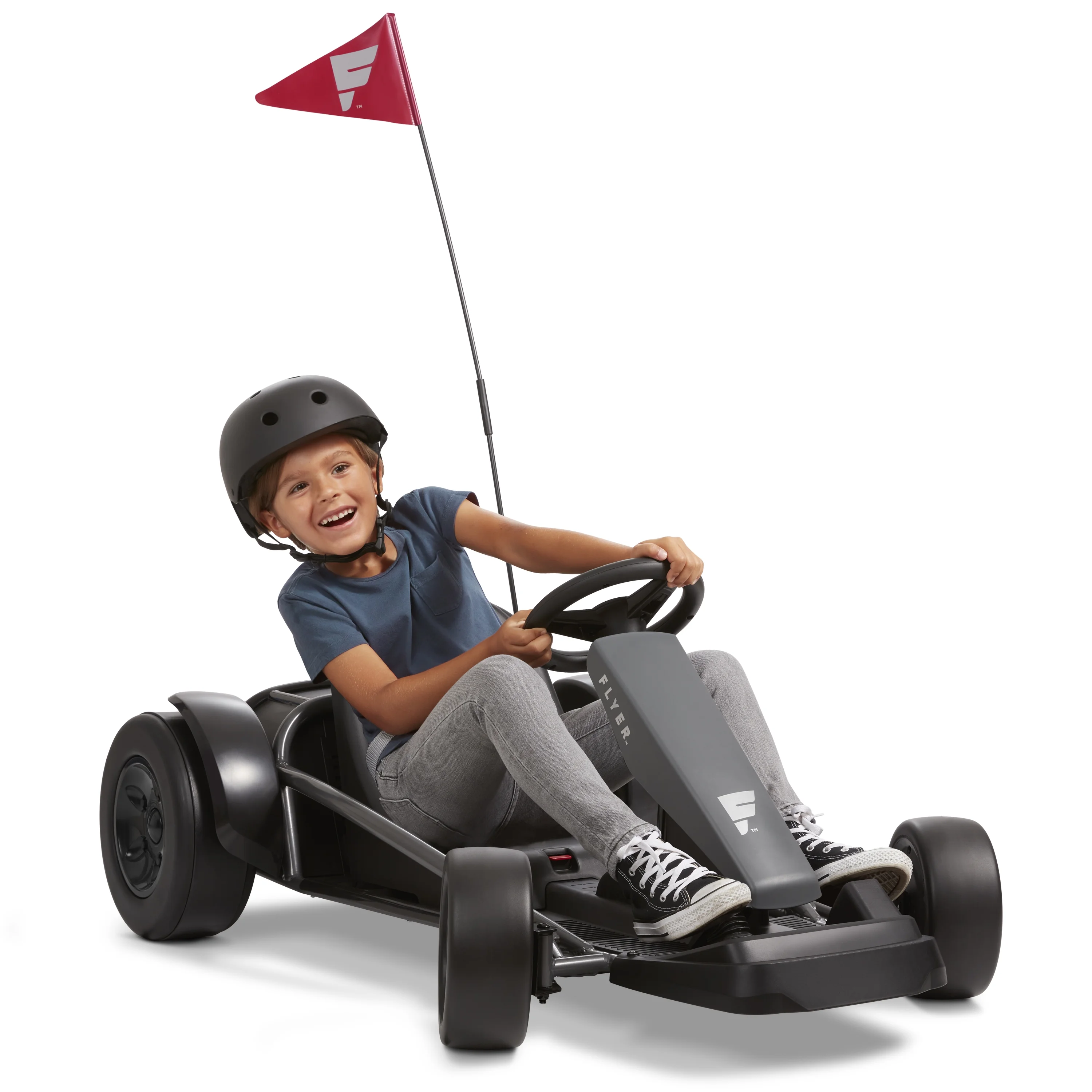 Radio Flyer, 36V Extreme Drift Go-Kart Ride-on, Battery Powered, 3 Speeds up to 11MPH, Unisex Design - Womvr