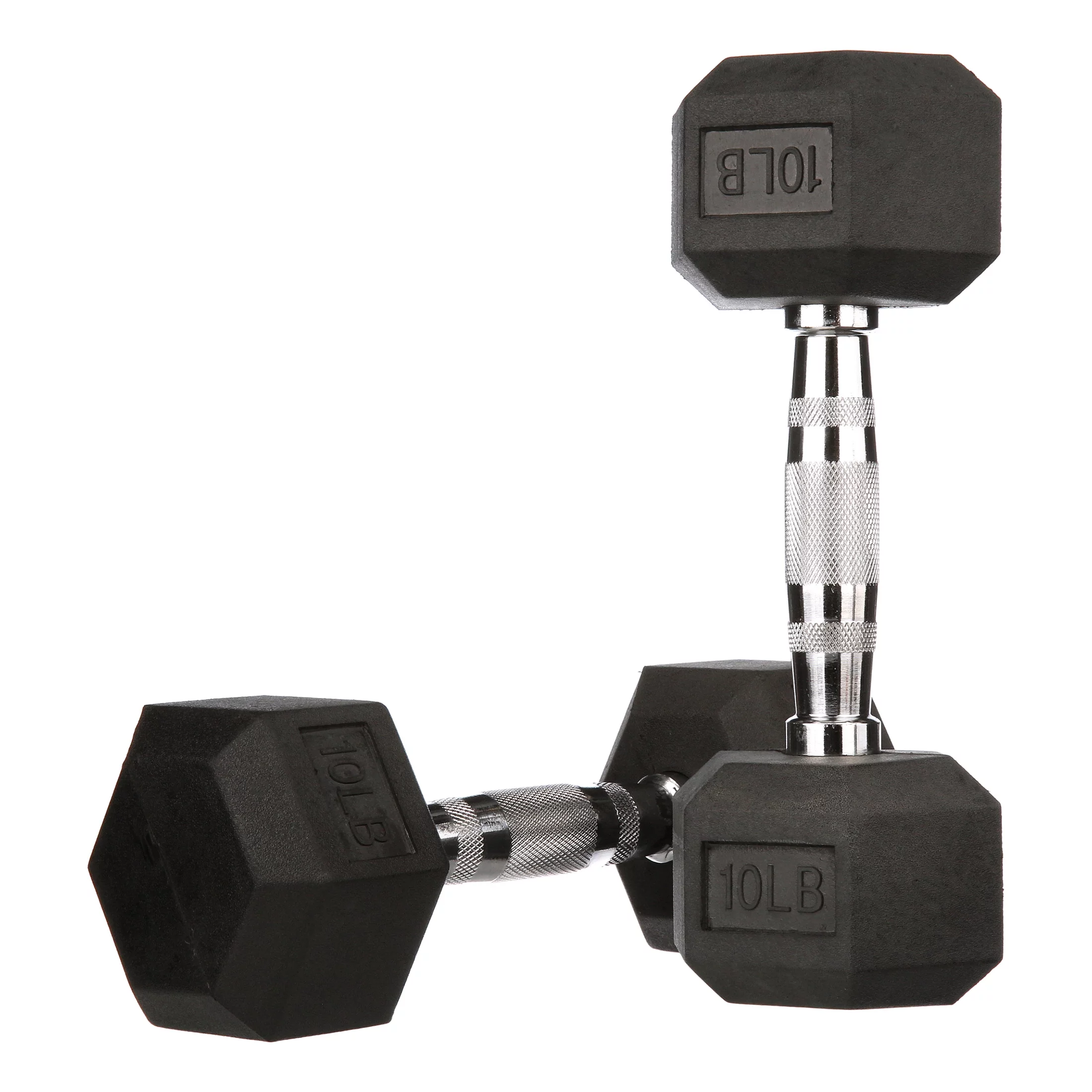 BalanceFrom Rubber Encased Hex Dumbbells, 20 Lbs. Pair - Womvr