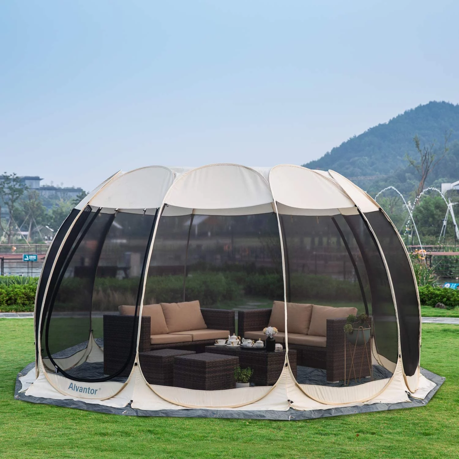 Alvantor Screen House Room Camping 10'x10' Instant Canopy - Womvr