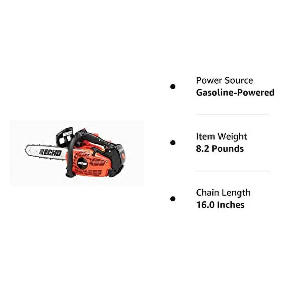 Echo 16 in. 35.8 cc Gas 2-Stroke Top Handle Chainsaw - CS-355T-16. - Womvr