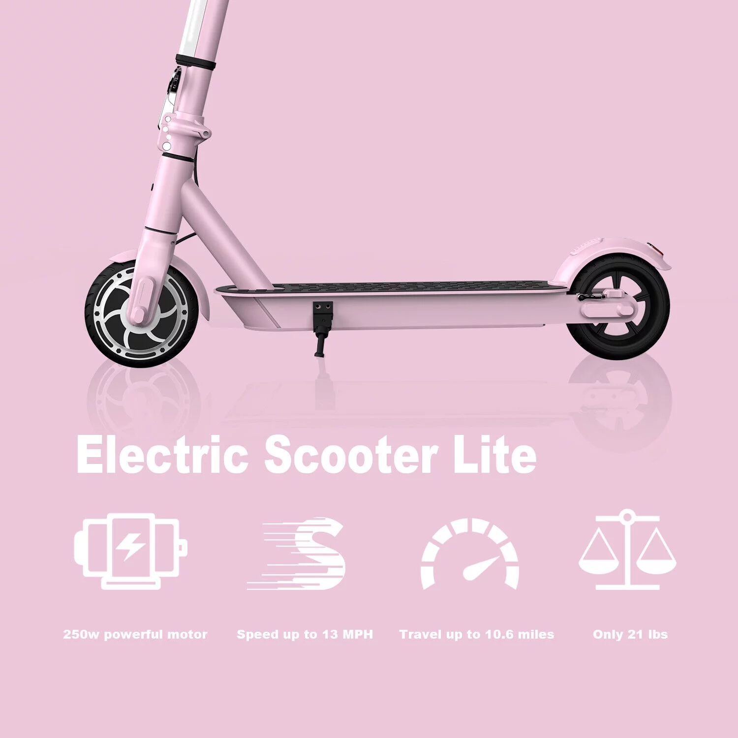 Hiboy S2 Lite Electric Scooters for Adults Teens 13 MPH & 10.6 Miles, 6.5