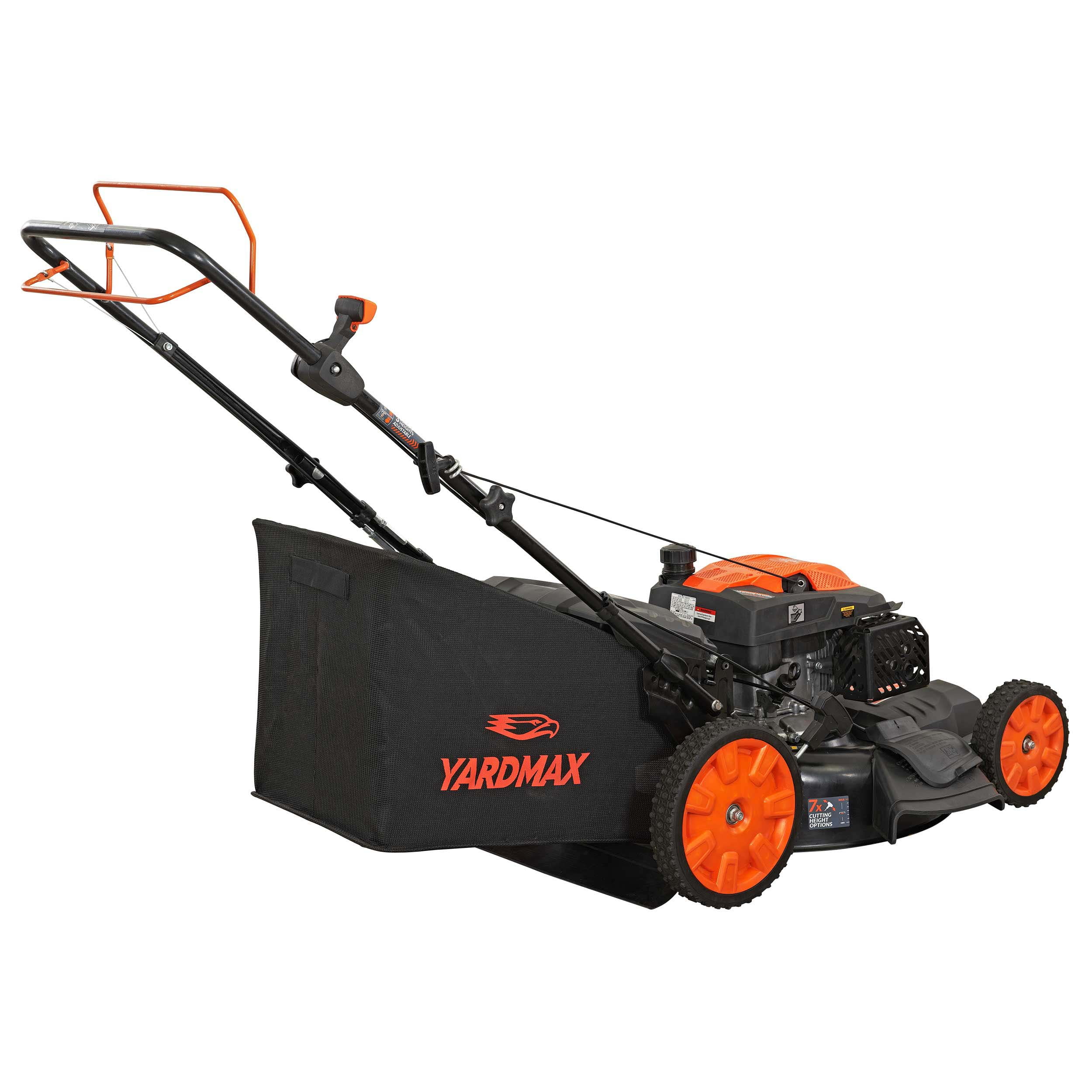 Yard Max 22 in. 201cc SELECT PACE 6 Speed CVT High Wheel FWD 3-in-1 Gas Walk Behind Self Propelled Lawn Mower - Womvr