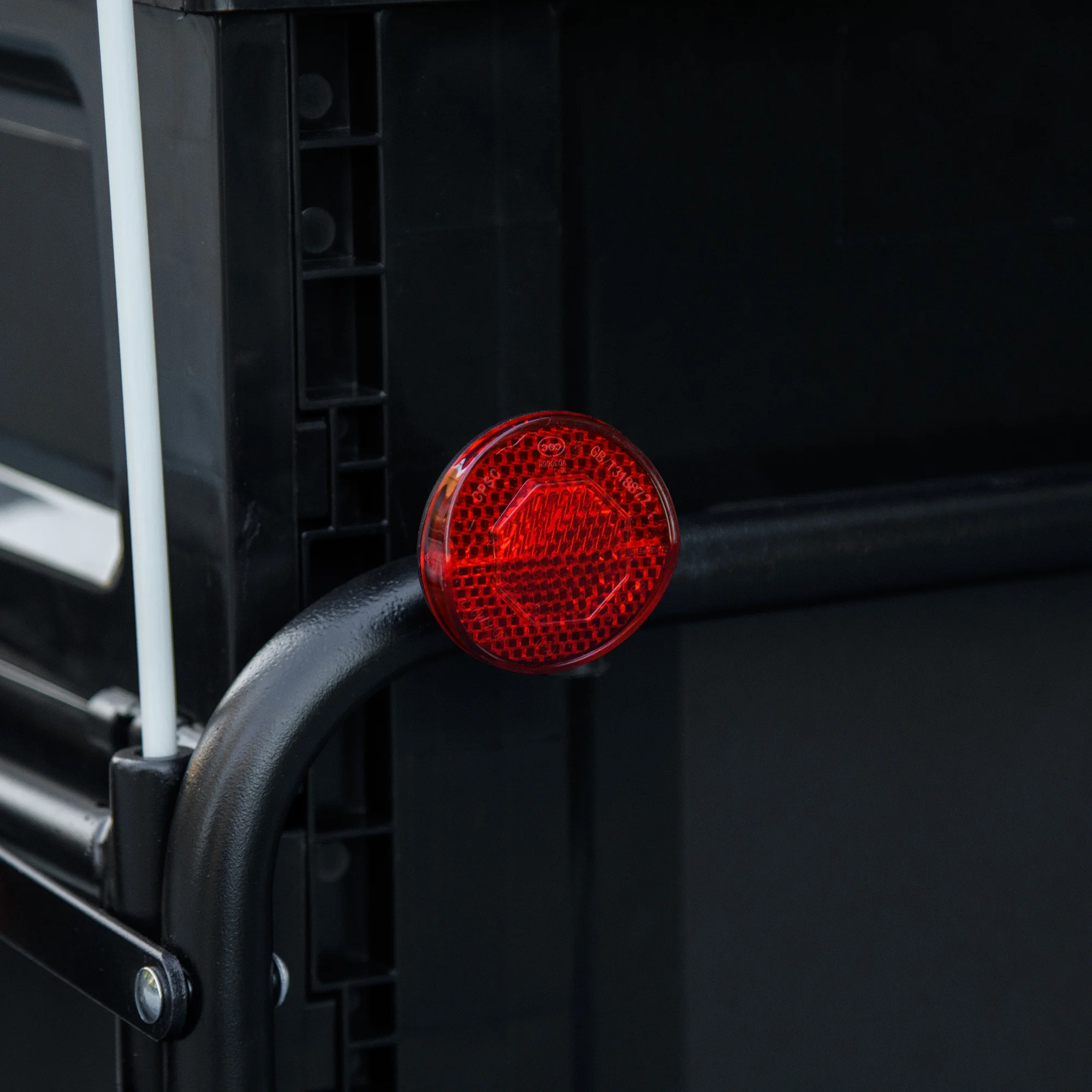 Aosom Bike Trailer Wagon with Removable Storage Box, Galvanized Bottom - Womvr