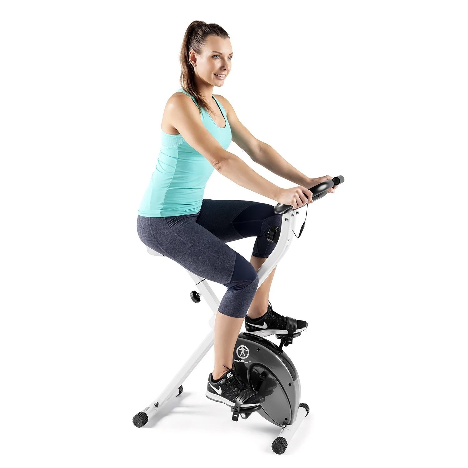 Marcy Foldable Exercise Bike Compact Cycling NS-652 - Womvr