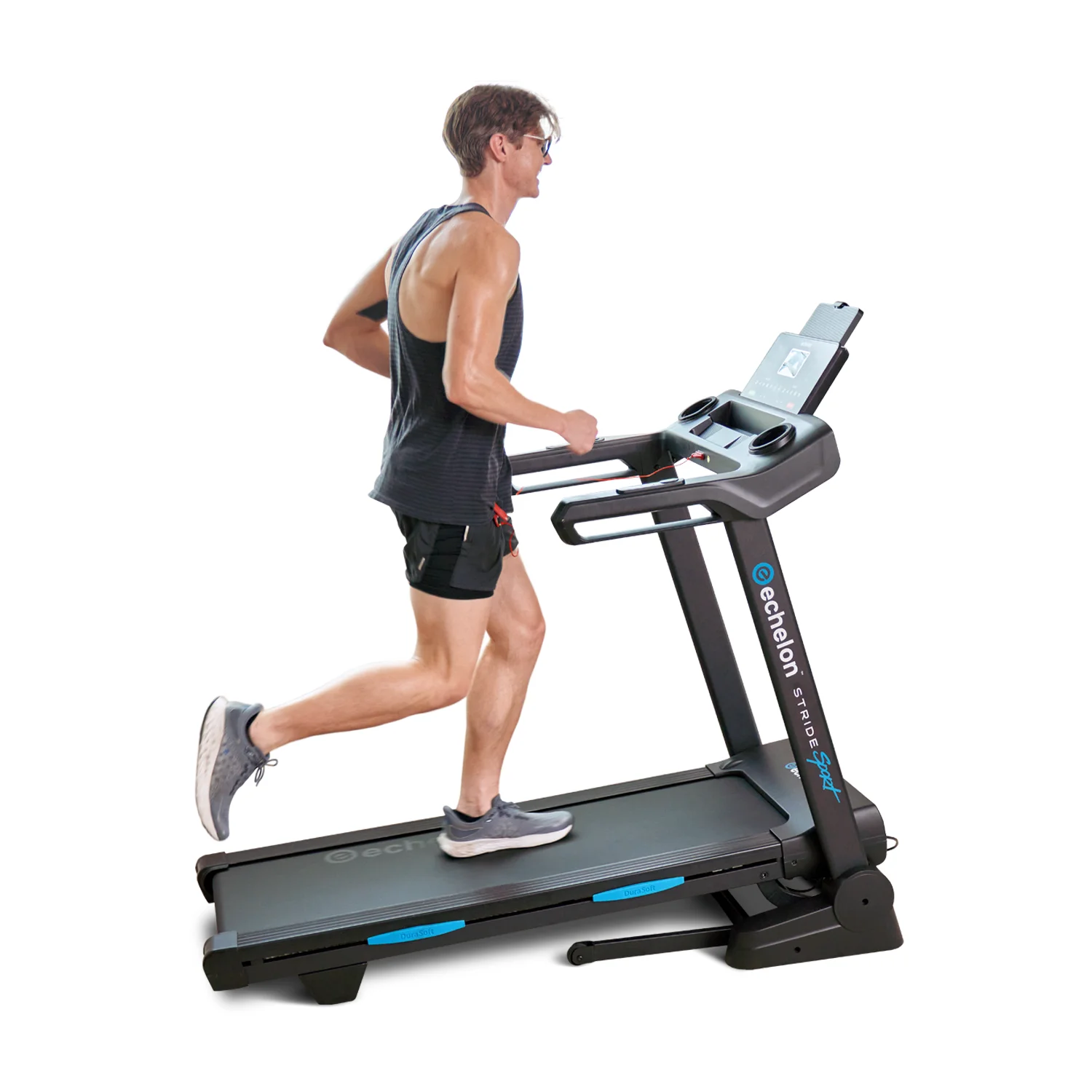 Echelon Stride 30 Sport Smart Foldable Exercise Treadmill with Cushioned Deck + 30-Day Free Membership - Womvr