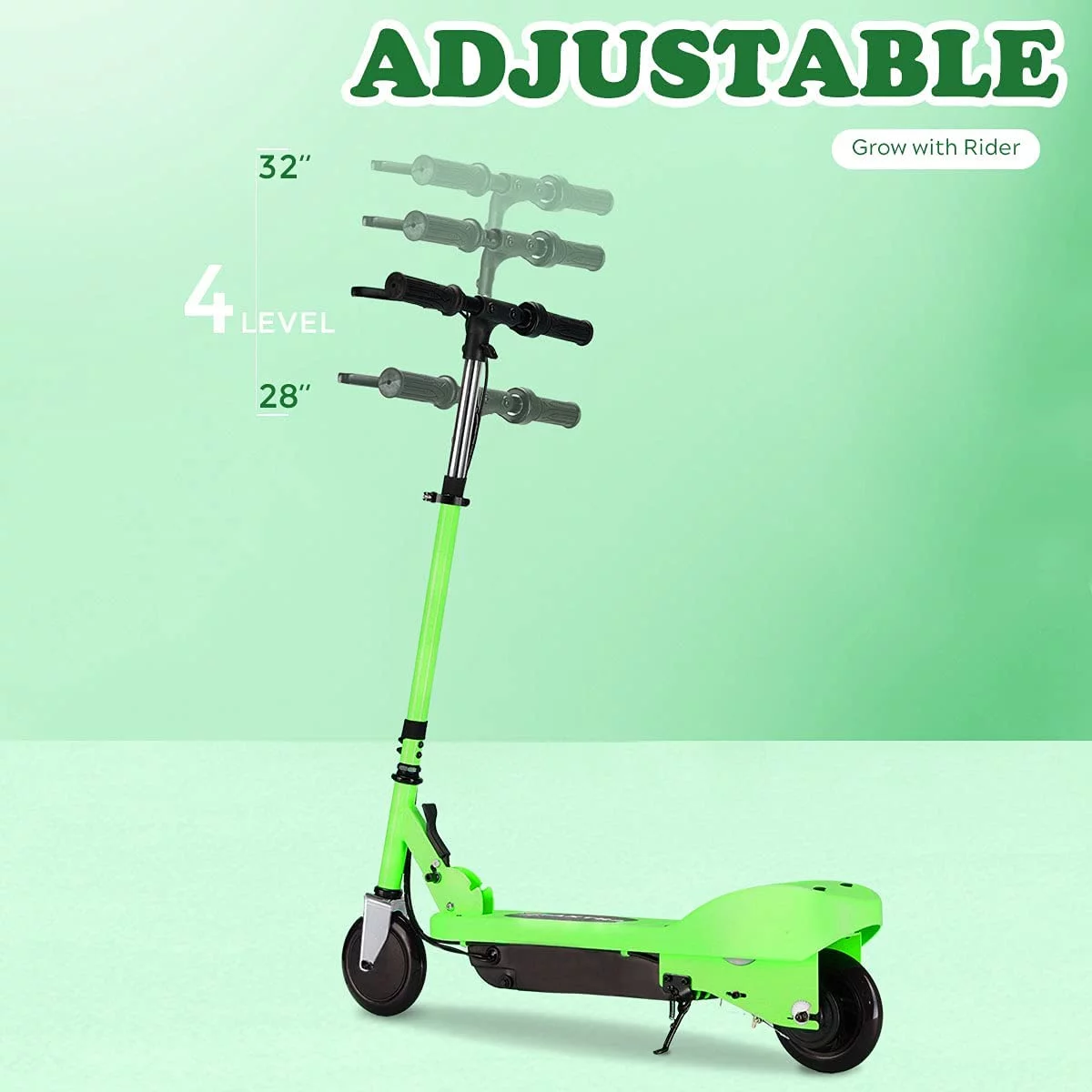 Maxtra Scooters E100 Electric Scooter for Kids Ages 6-12 - Up to 10 Mph, Foldable and Adjustable Handlebar - Womvr