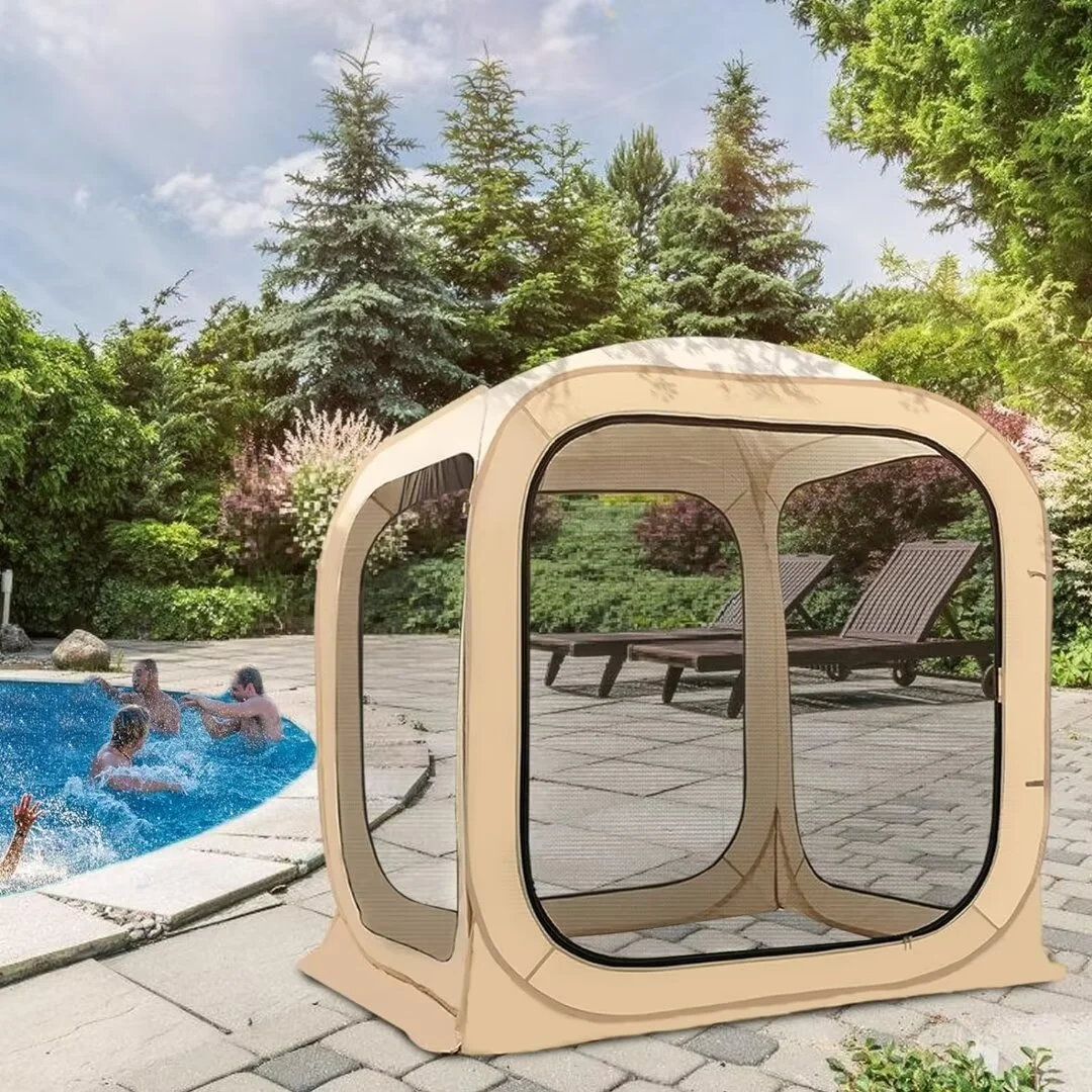 Docred Sports Tent, Weather Pop Up Shelter Bubble Tent clear tent Up to 3 People - Womvr