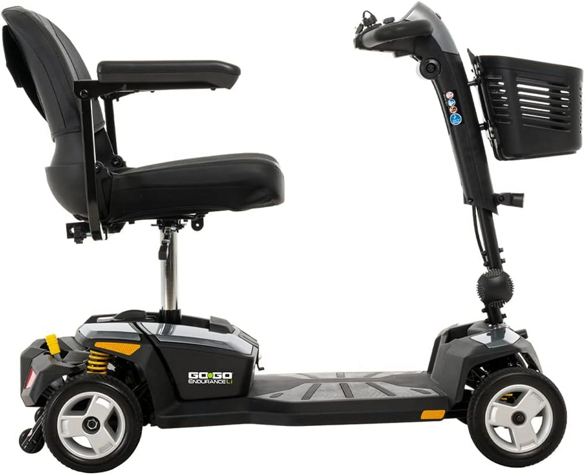 Pride Mobility Go-Go Endurance Li (Lithium Battery) Mobility Scooter, With 5-Year Extended Warranty - Womvr