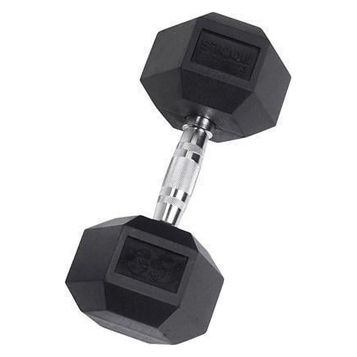 Rubber Coated Hex Dumbbells 55 lb. - Womvr