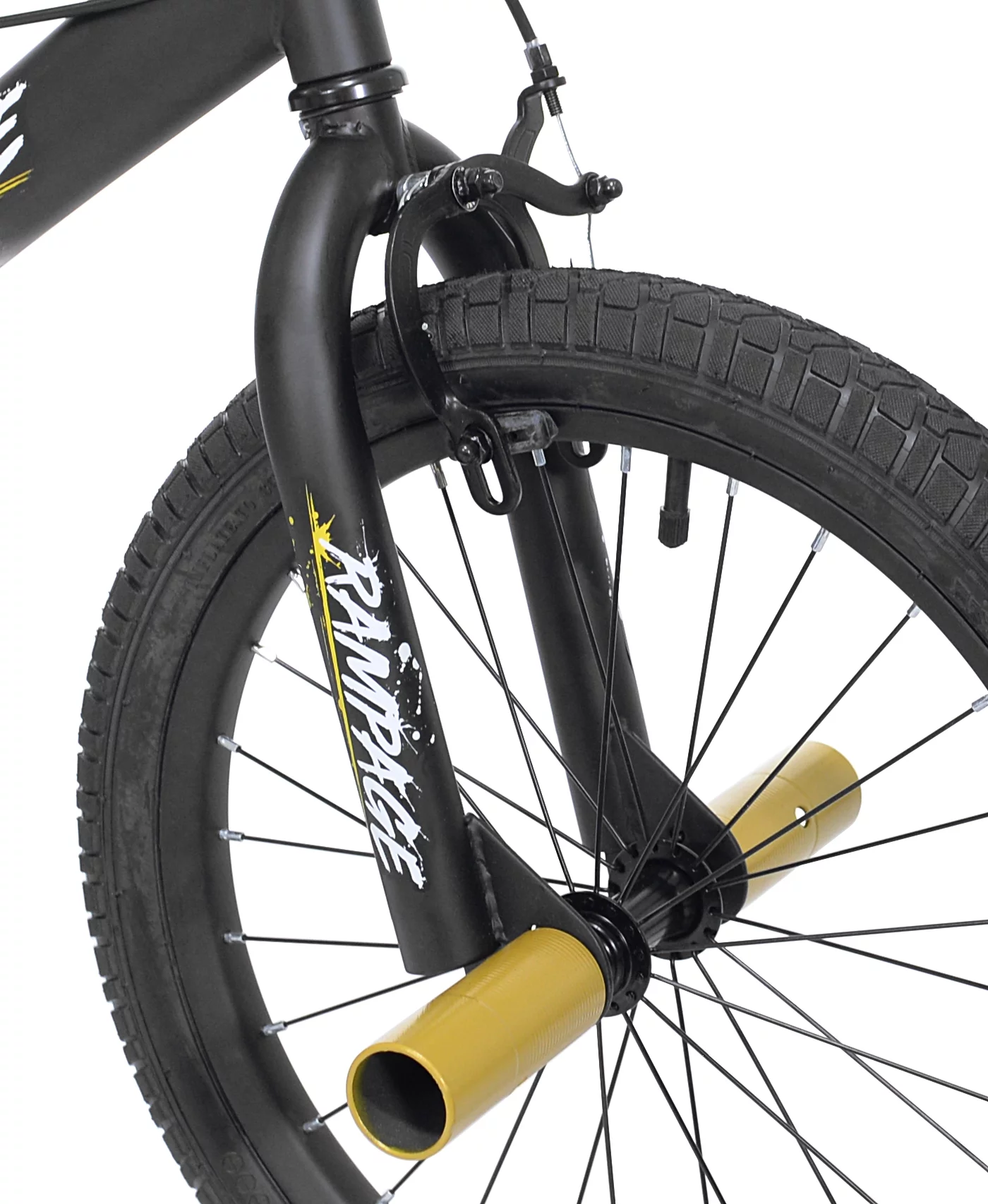 Kent Bicycle 18 in. Rampage Boy's BMX Child Bicycle, Gold and Black - Womvr