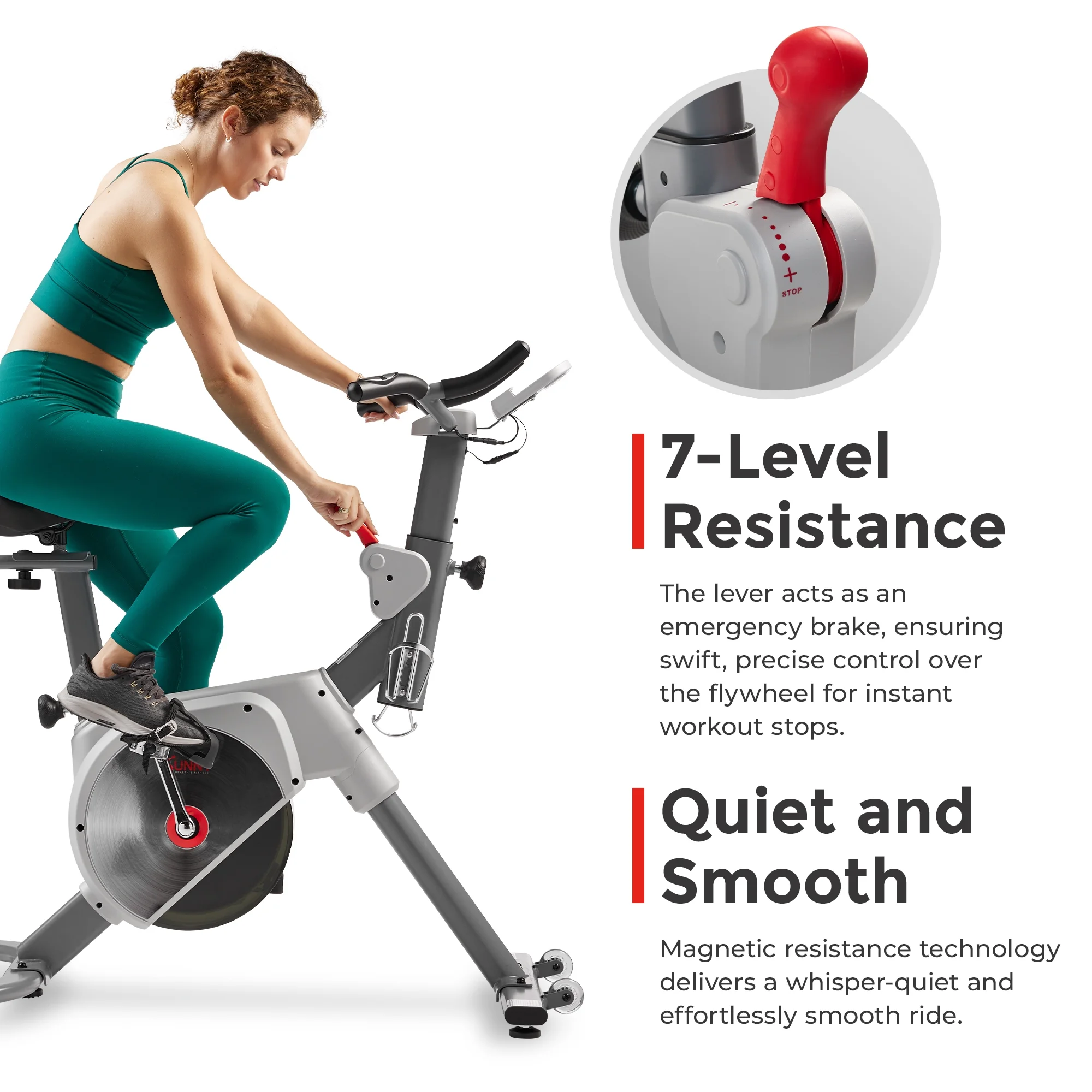 Sunny Health & Fitness Prime Magnetic Belt Drive Indoor Cycling Bike – SF-B122061 - Womvr