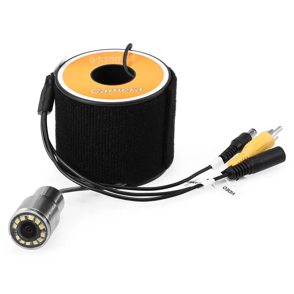 Nebublu Underwater Fishing Camera, 12 LEDs Night Vision Waterproof Camera - Must-Have for Boat and Ice Fishing, 15m/30m/50m Cable Included - Womvr