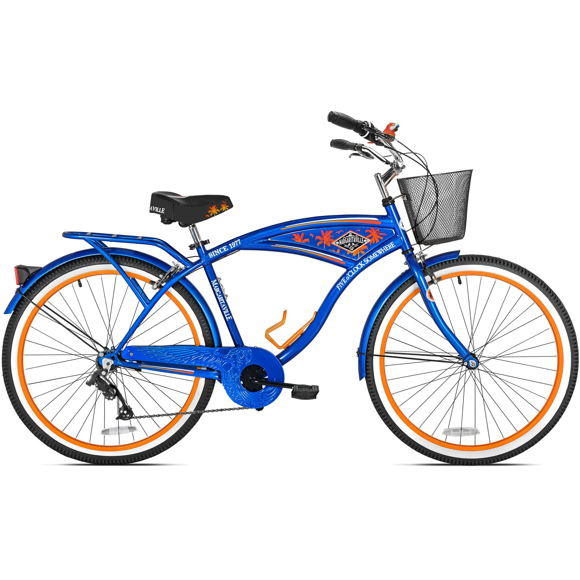 BCA 26 Inch Margaritaville Multi-Speed Cruiser Men's Bike, Blue - Womvr