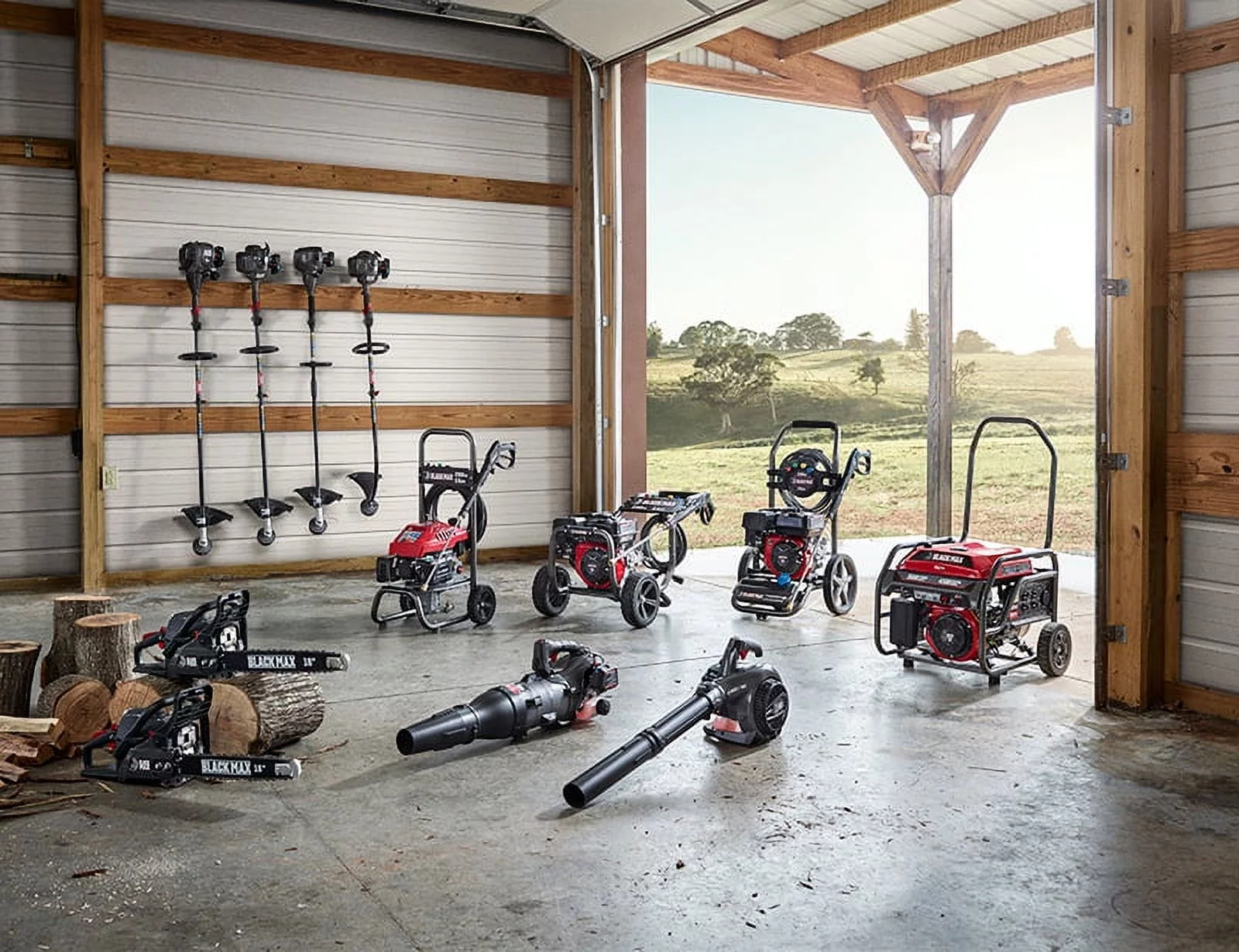 Black Max 20-inch Gas Chainsaw 50cc 2-Cycle Engine - Womvr