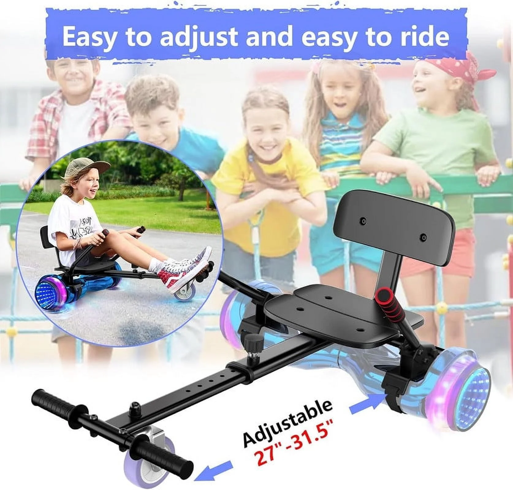 JOLEGE Hoverboard Go Kart Combo, 6.5