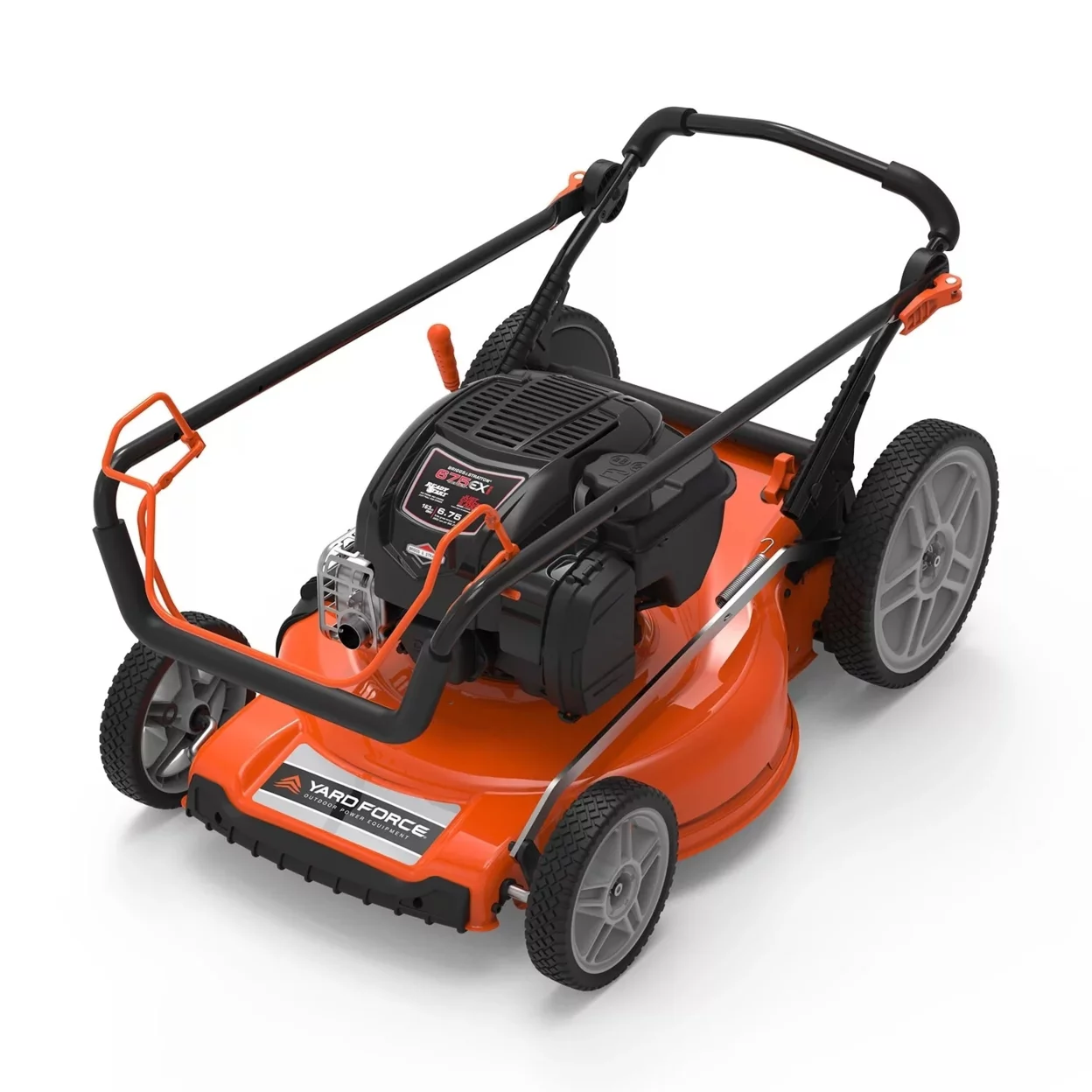 Yard Force Lawn Mower 20 inch 125cc e450 Series Briggs & Stratton Gas Walk Behind with Side-Discharge Cutting System - Womvr