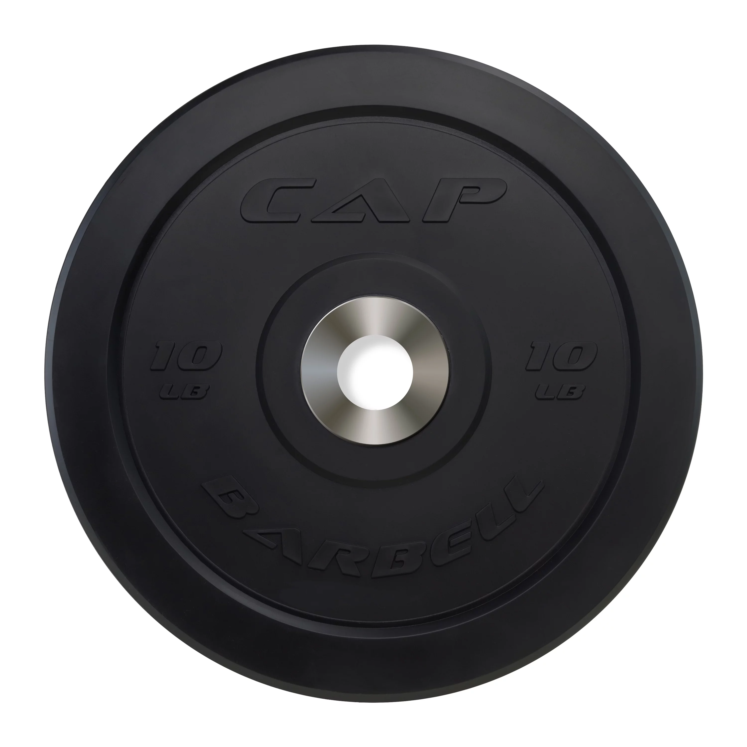 CAP 25 lb Olympic Bumper Plate, Black - Womvr