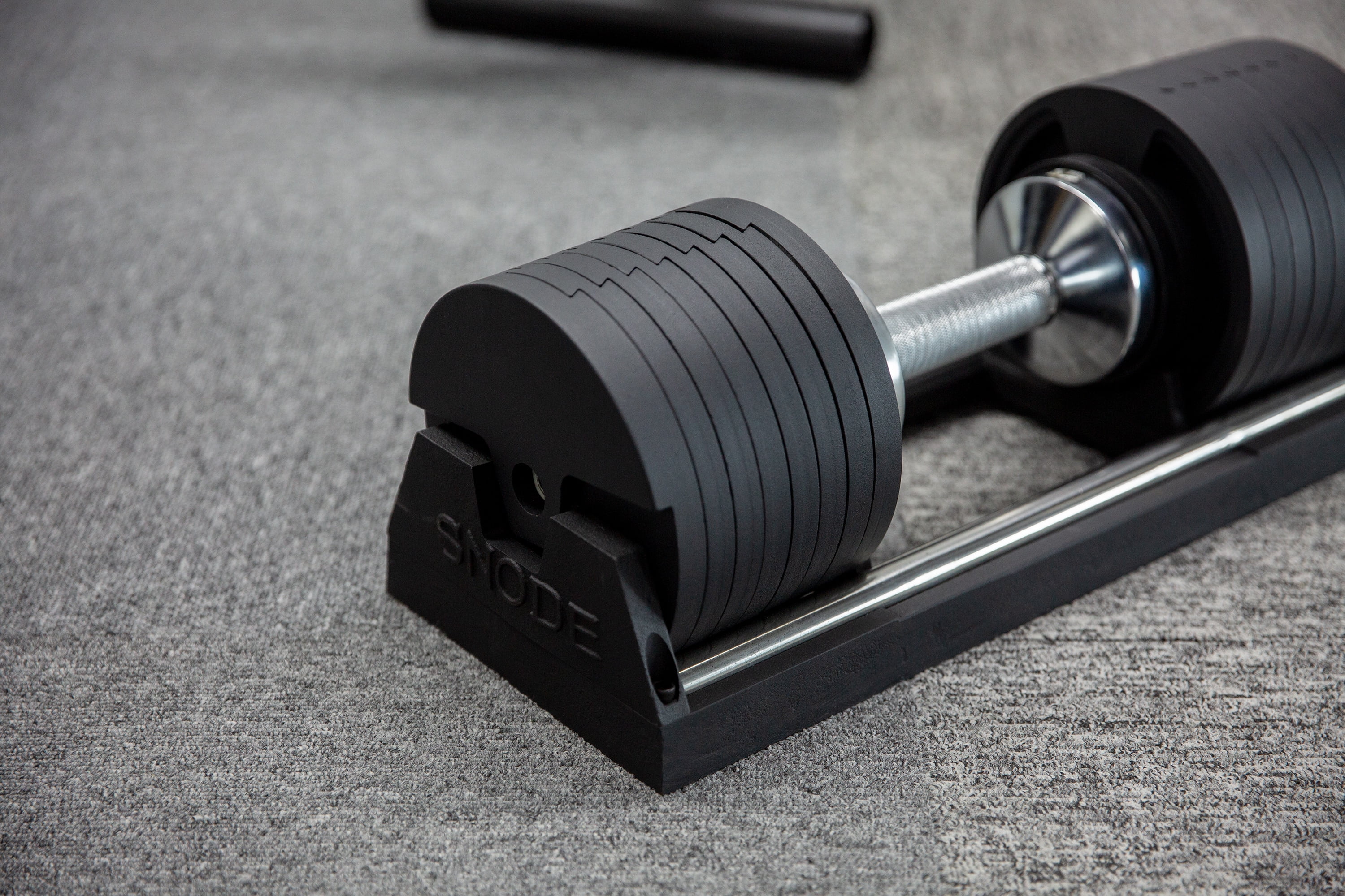 Snode 80 lbs Quick Adjustable Dumbbell Set of 2, Cast Iron Plates and Cradle, Drop Proof Design - Womvr