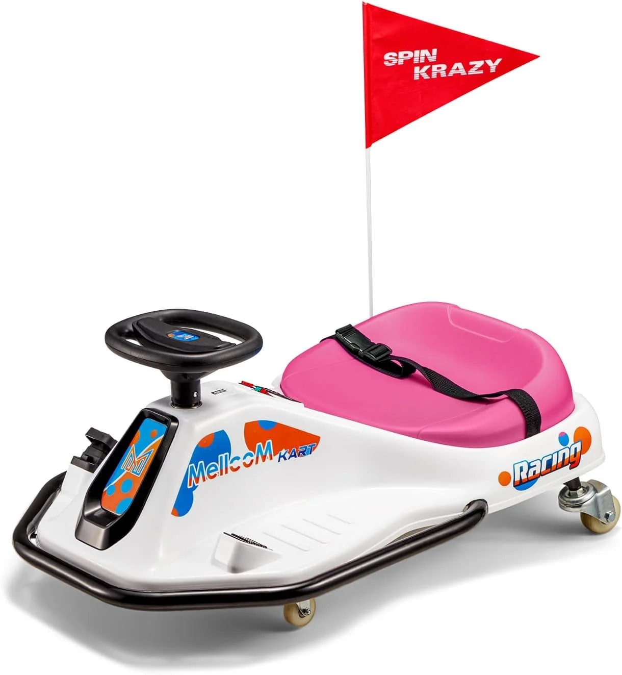 Hommow 12V Ride on Drift Car for Kids,Electric Drifting Go-Kart with Acceleration Pedal, Music, Bluetooth, LED Lights,Christmas Gift for 4-18Years Old,Blue - Womvr