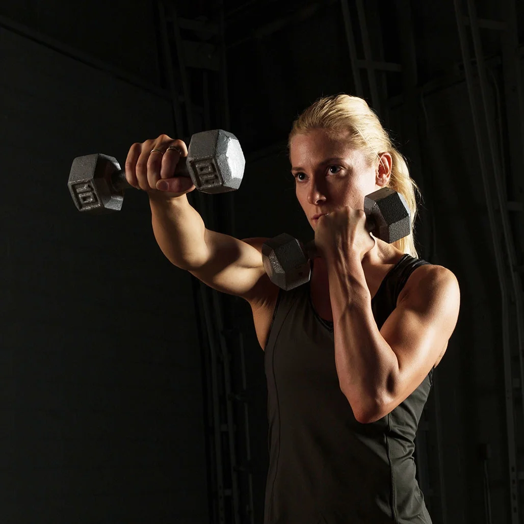 Body-Solid Cast Iron Hex Dumbbells, from 1 to 100 lb. 80 lb. - Womvr