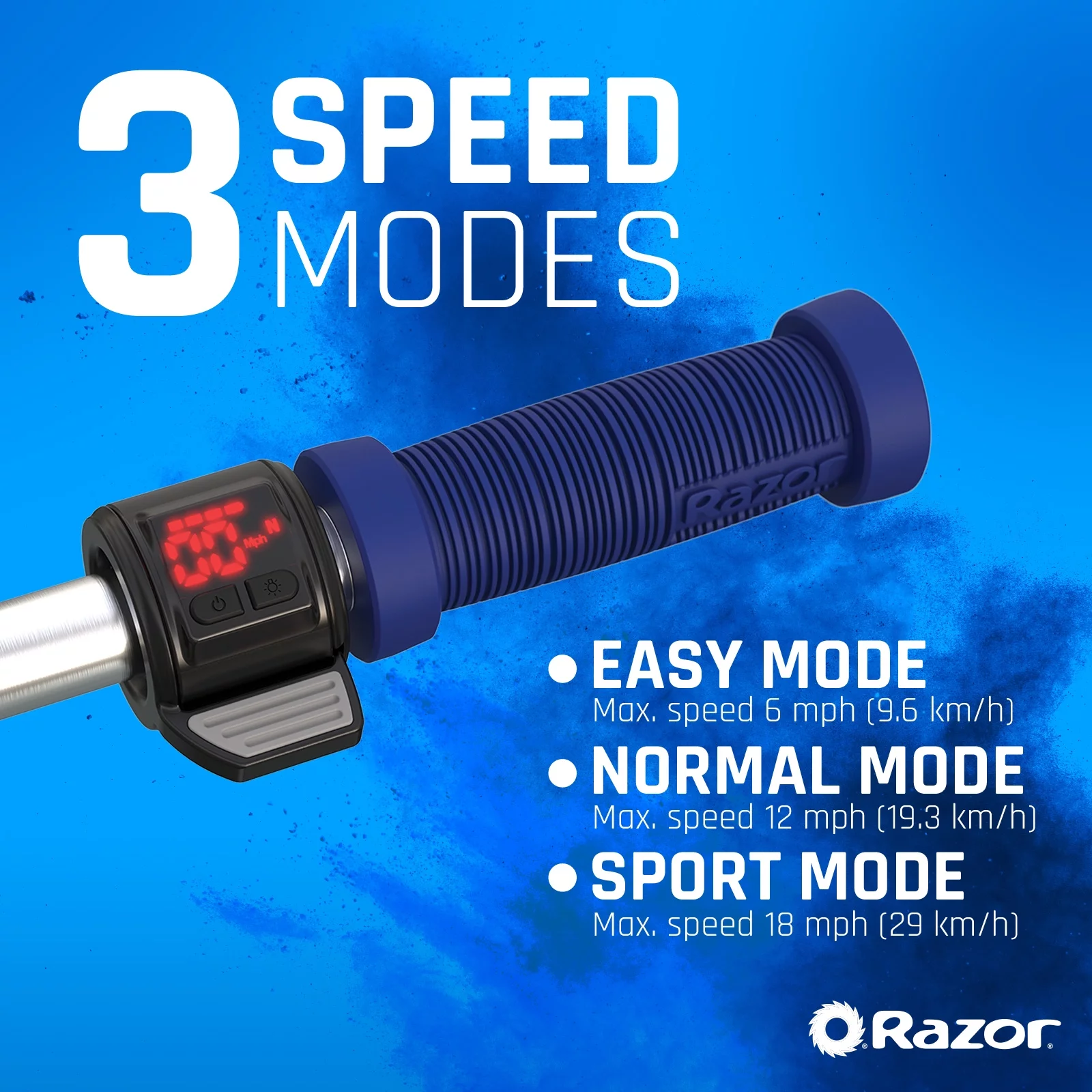 Razor Icon Electric Scooter – Black, up to 18 mph & 18 Miles Range, Foldable Adult Electric Scooter - Womvr