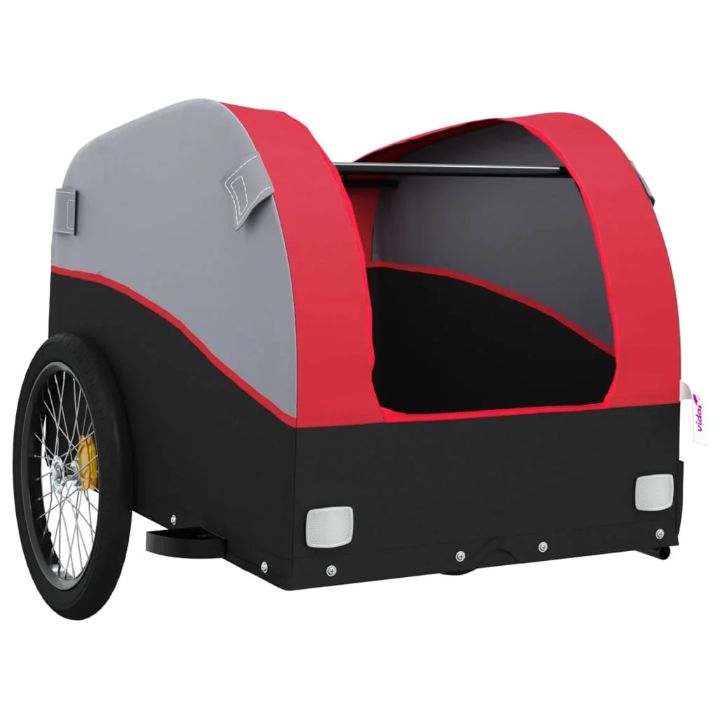 vidaXL Bike Trailer Kids Bicycle Cargo Wagon Buggy Carriage Cycle Trailer Iron - Womvr