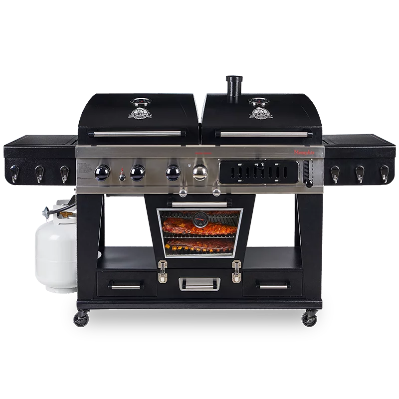 Pit Boss Memphis Ultimate Gas and Charcoal Combo Grill with Electric Smoker - Womvr