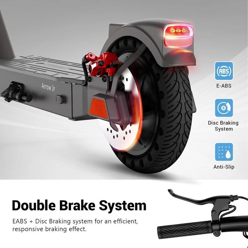 SISIGAD Electric Scooter for Adults, Peak 500W Motor, 8.5