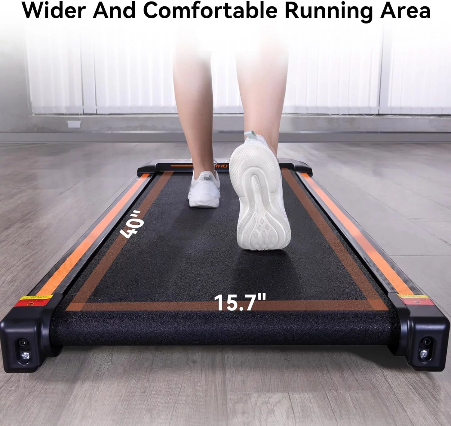 CoolHut 2.5Hp Walking Pad, Walking Area 2 in 1 Under Desk Treadmill,300lb Walking Treadmill with Remote Control and LED Display, Quiet, Compact & Small Treadmill for Home & Office, Black - Womvr