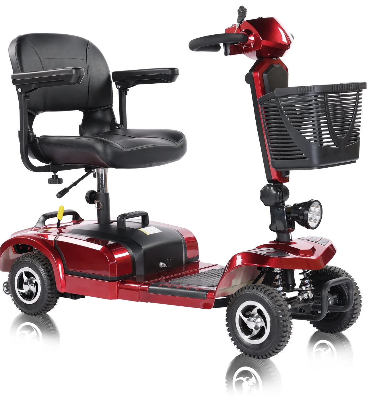 EazinGo 4 Wheel Mobility Scooter, Luxury Travel Electric Scooter for Adults Support 300Lbs - Womvr