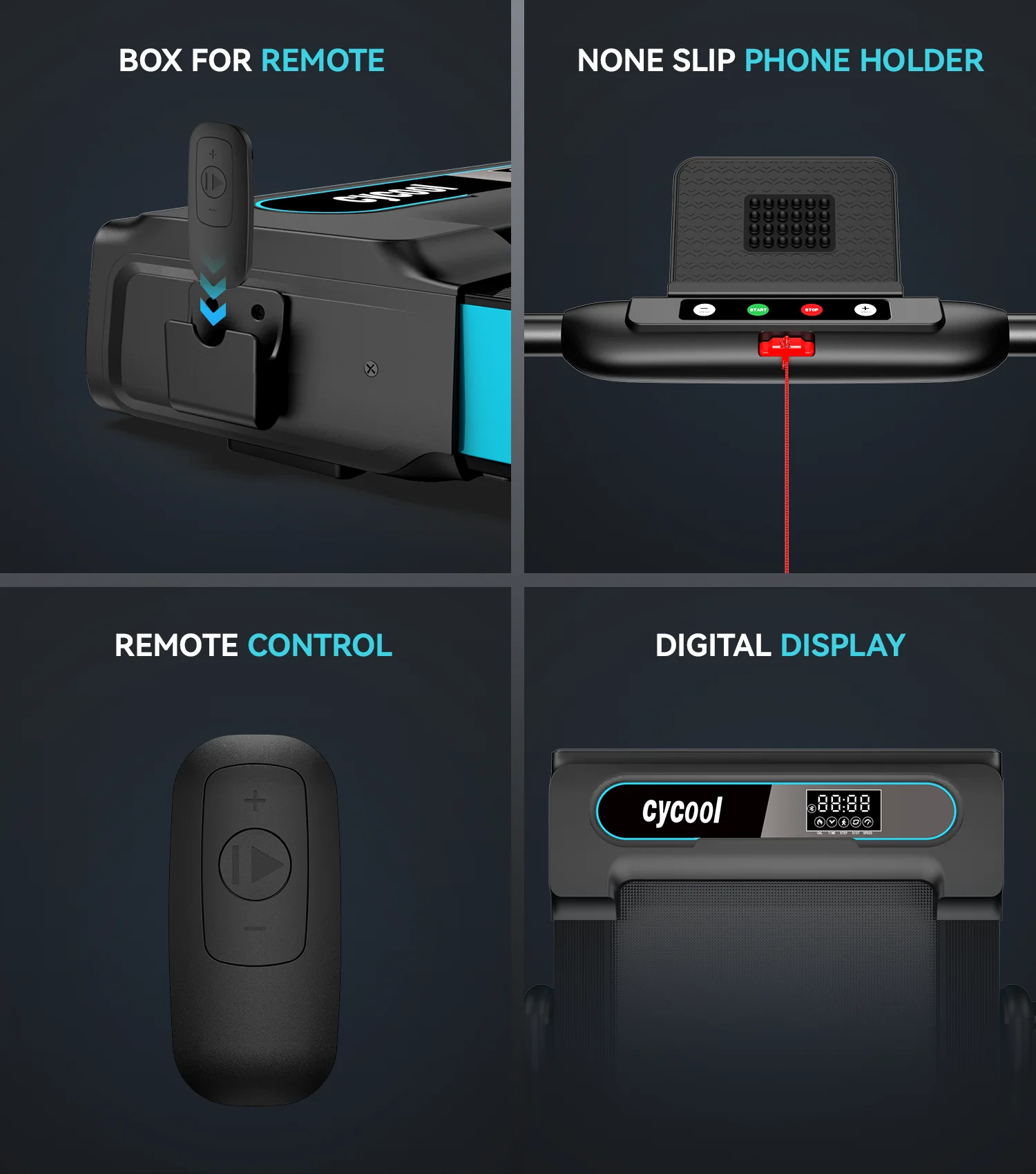 TOSSFD 2.5HP Folding Treadmill with Display Screen Electric Running Walking Machine for Home Fitness R46201 - Womvr