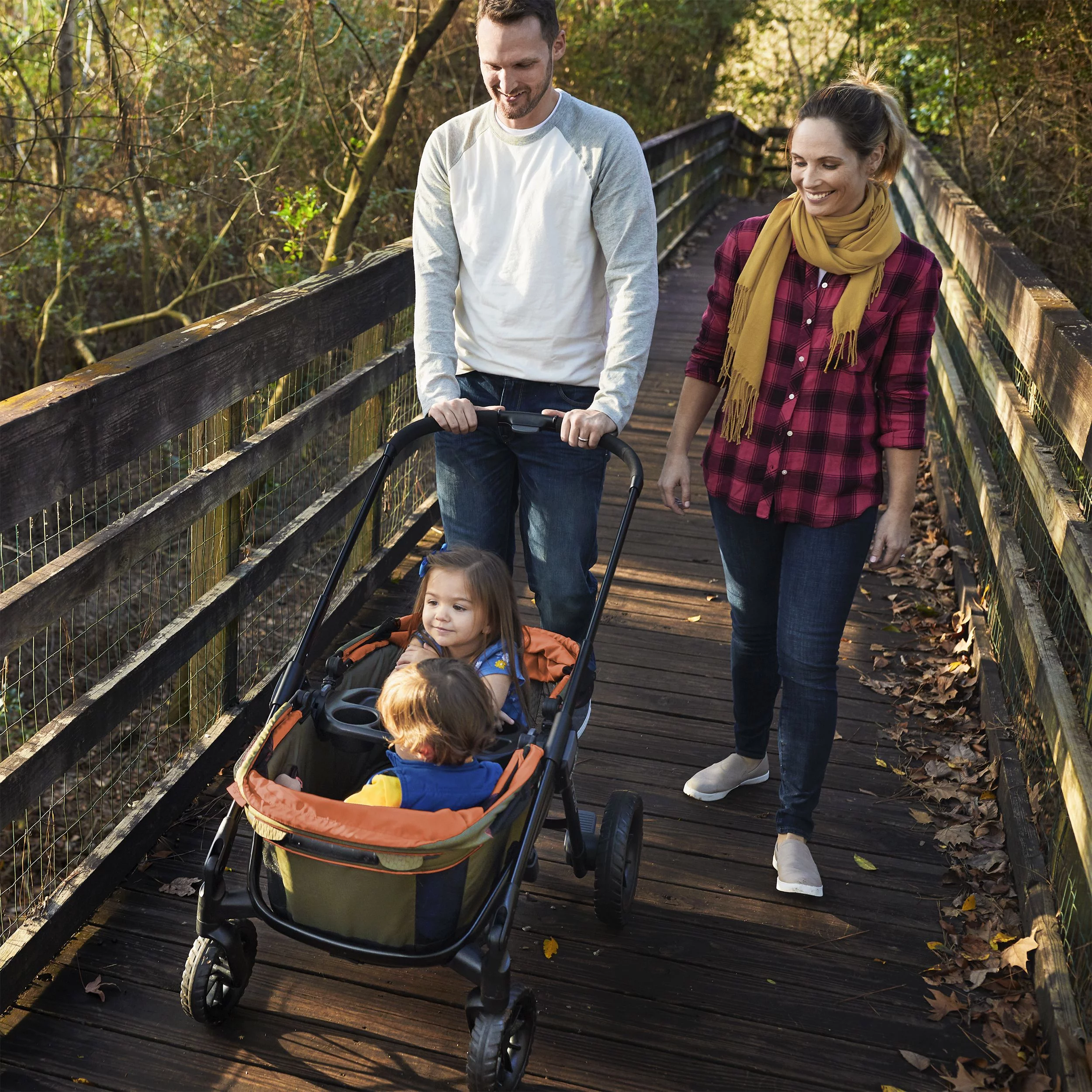 Evenflo Pivot Xplore All Terrain Stroller Wagon, Adventurer, Unisex, 6 Months - 5 Years - Womvr