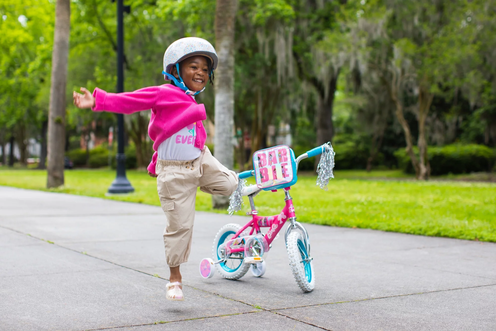 Dynacraft Barbie 12-inch Girls BMX Bike for Age 3-5 Years - Womvr