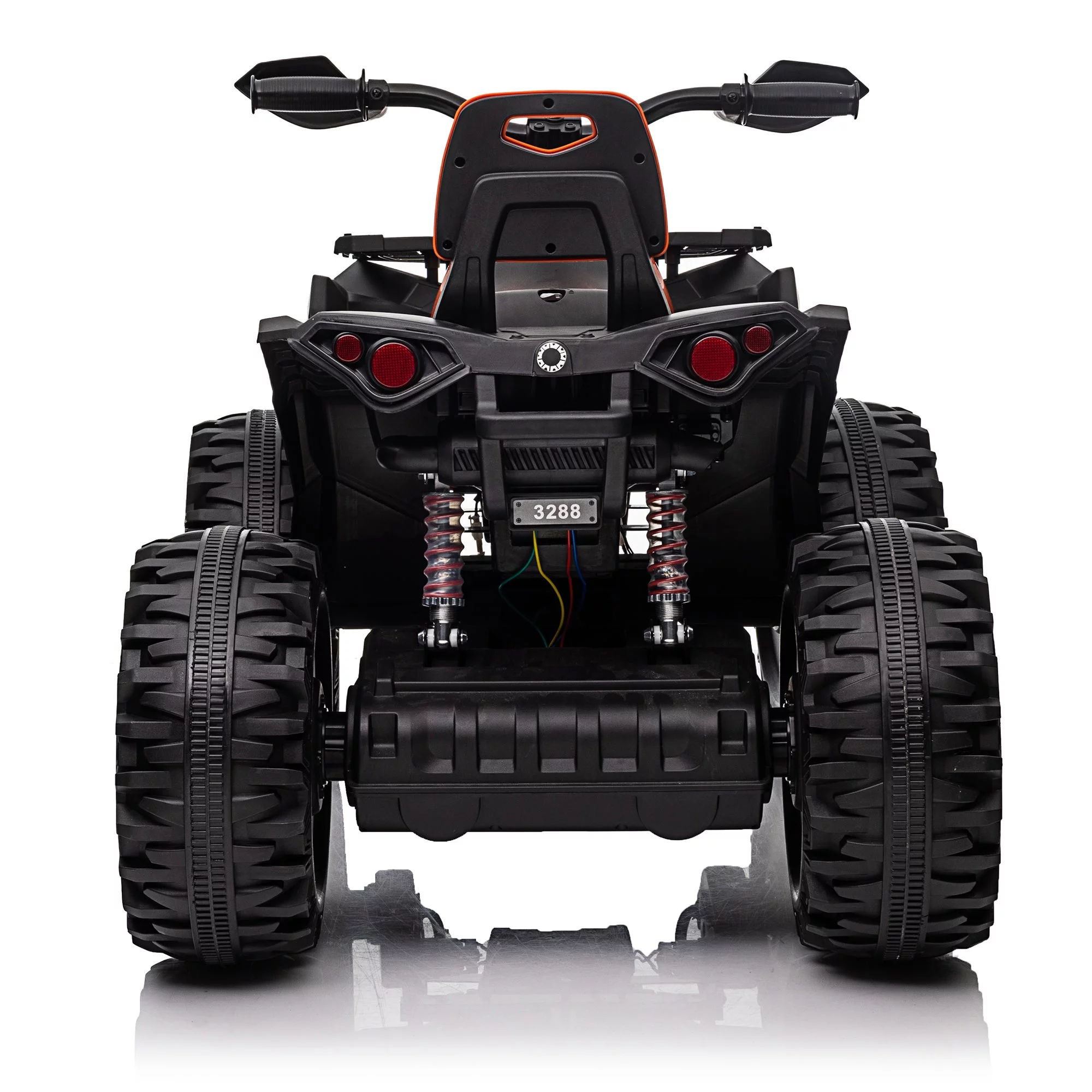 4x4 Kids Ride on ATV, 2 Seater 24 Volt Ride on Toys, 800W 4-Wheeler Quad Car for Big Kids, Black - Womvr