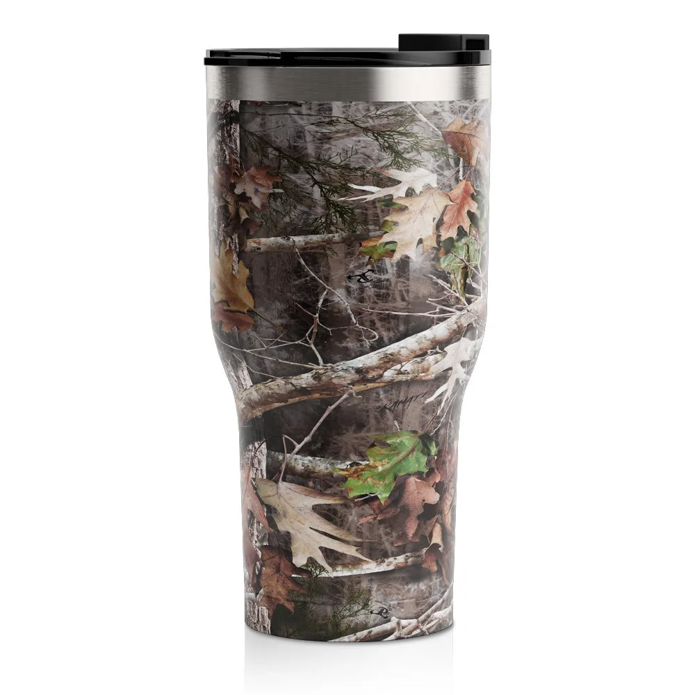 RTIC 30 OZ Insulated Tumbler Stainless Steel Coffee Travel Mug with Lid, Spill Proof, Hot Beverage and Cold, Portable Thermal Cup for Car, Camping, Deep Harbor - Womvr