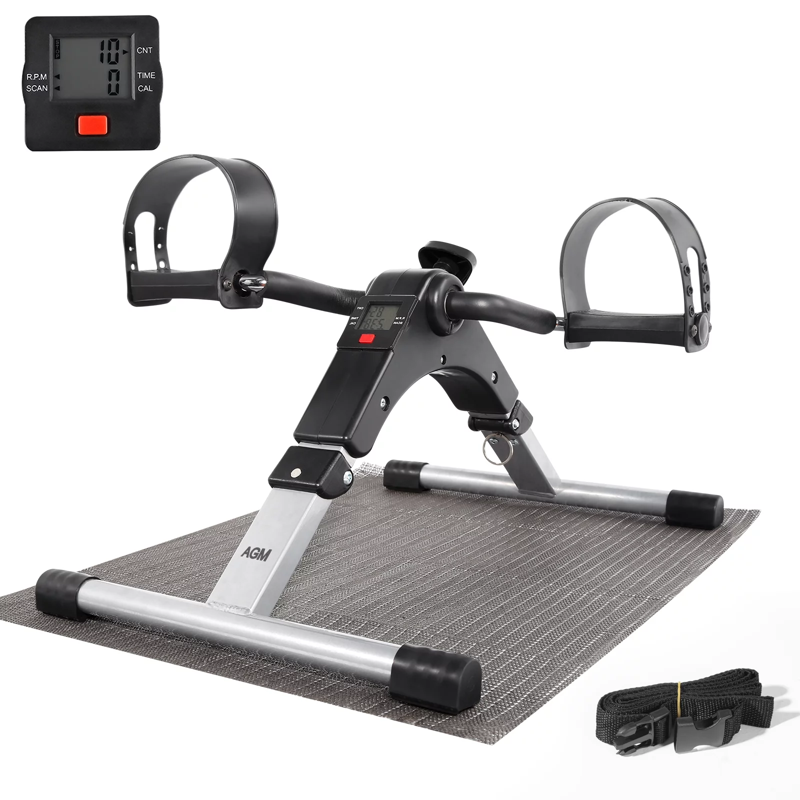 Evoland Pedal Exerciser, Fitness Folding Exerciser Peddler for Arm Leg Workout, Under Desk Exercise Bicycles - Womvr