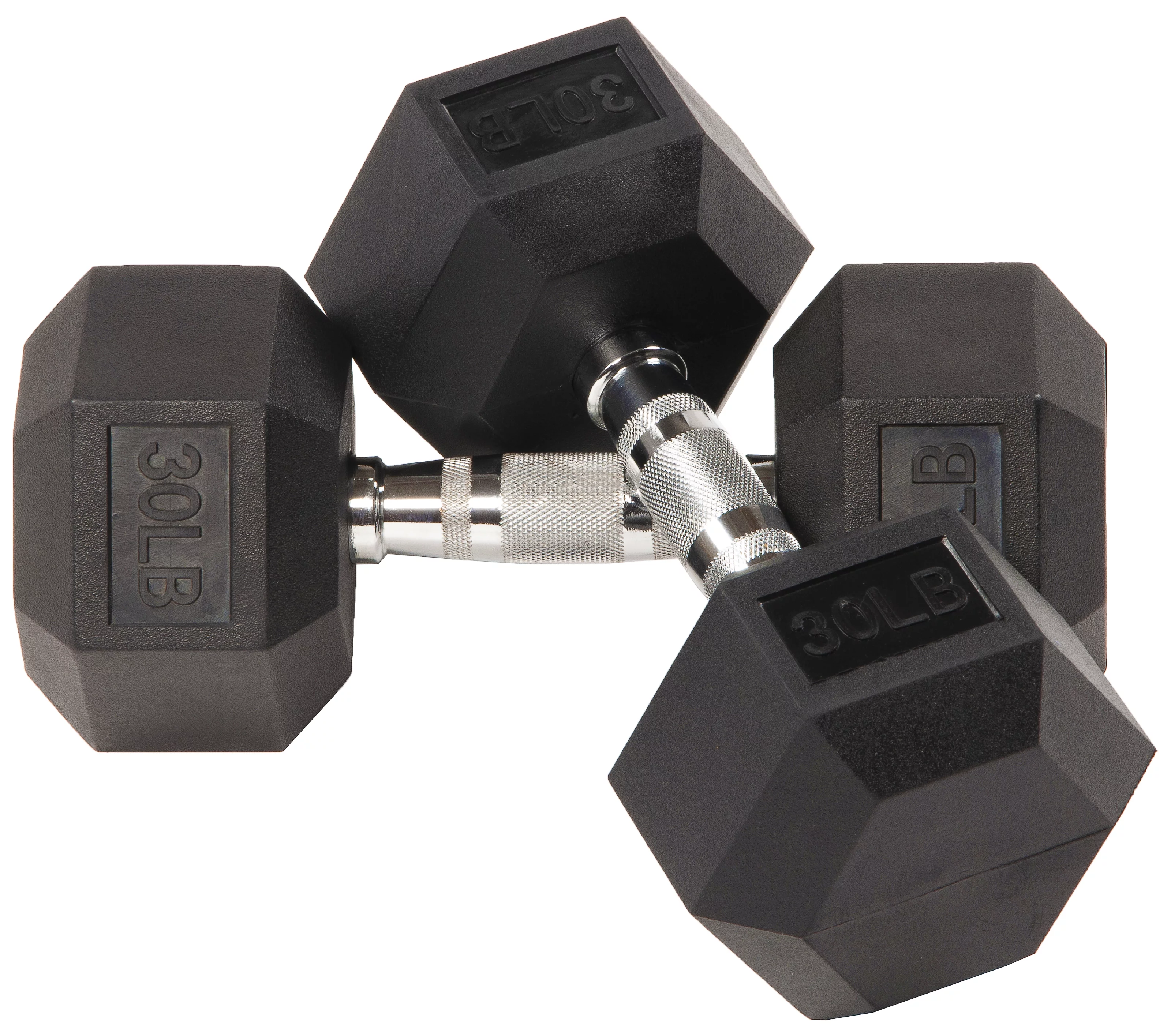 BalanceFrom Rubber Encased Hex Dumbbells, 20 Lbs. Pair - Womvr