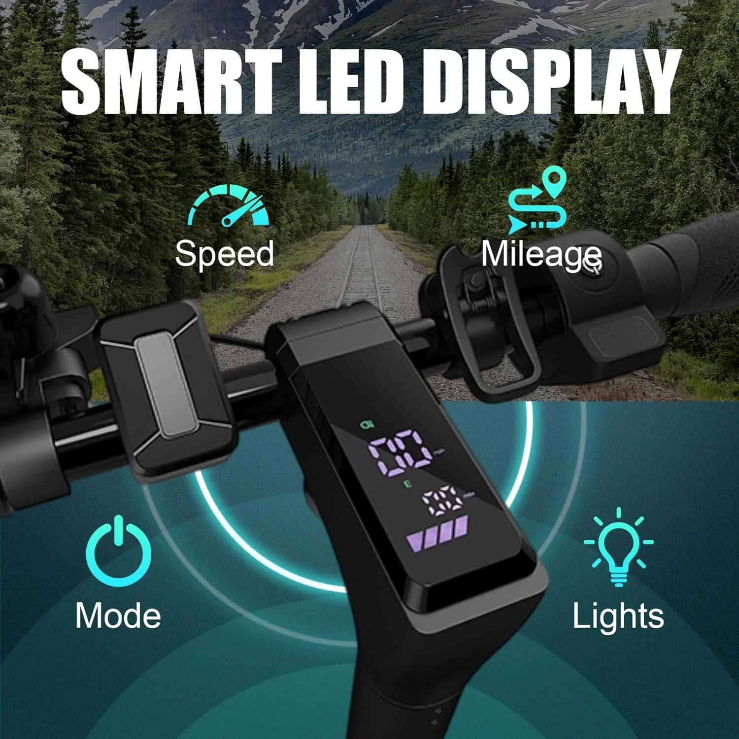 Caroma Electric Scooter for Adults, 20 Mph & 25 Miles Range, 10