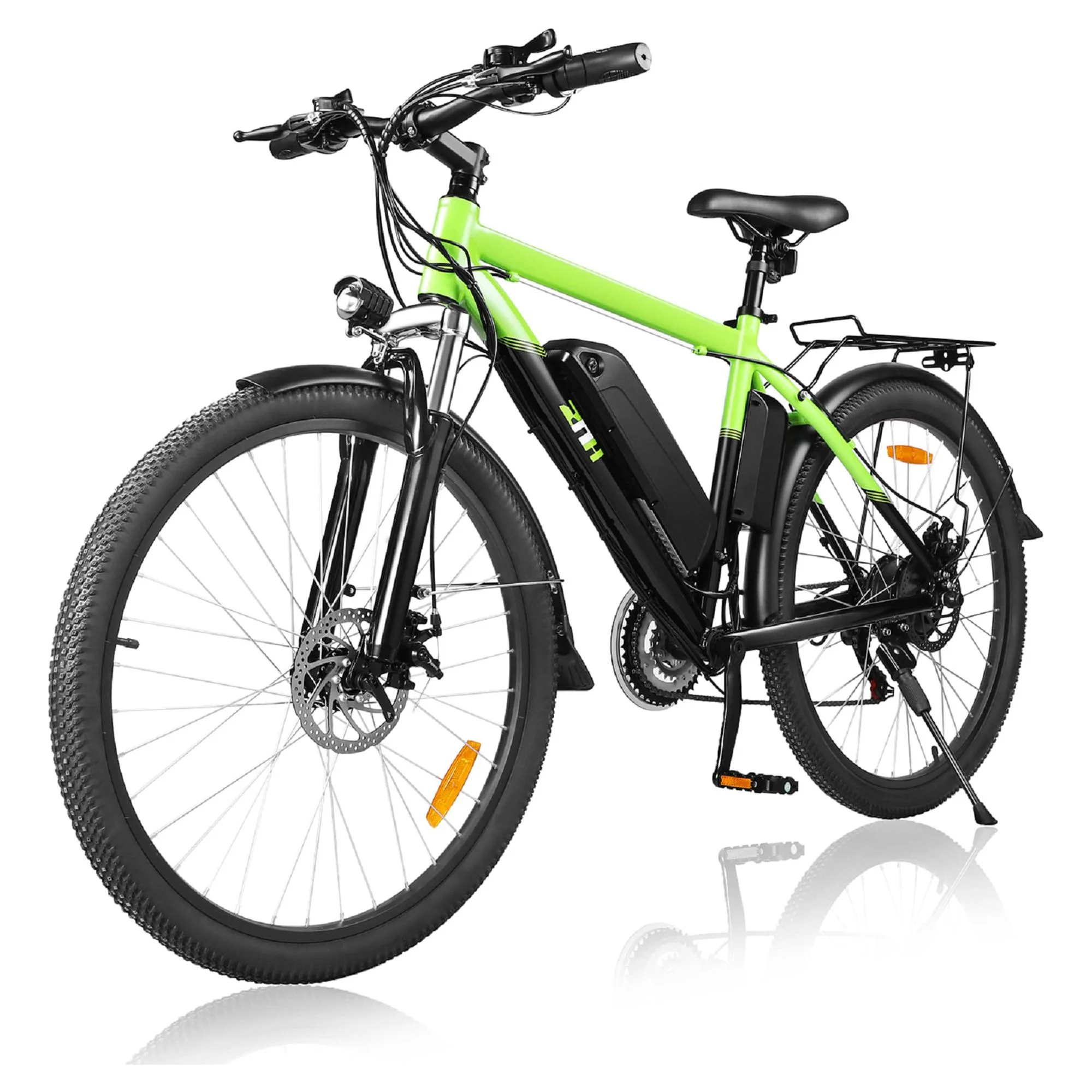 ZNH Mountain Electric Bicycle, 26 in. 350 W, Removable 36 V/10 Ah Battery, Black - Womvr