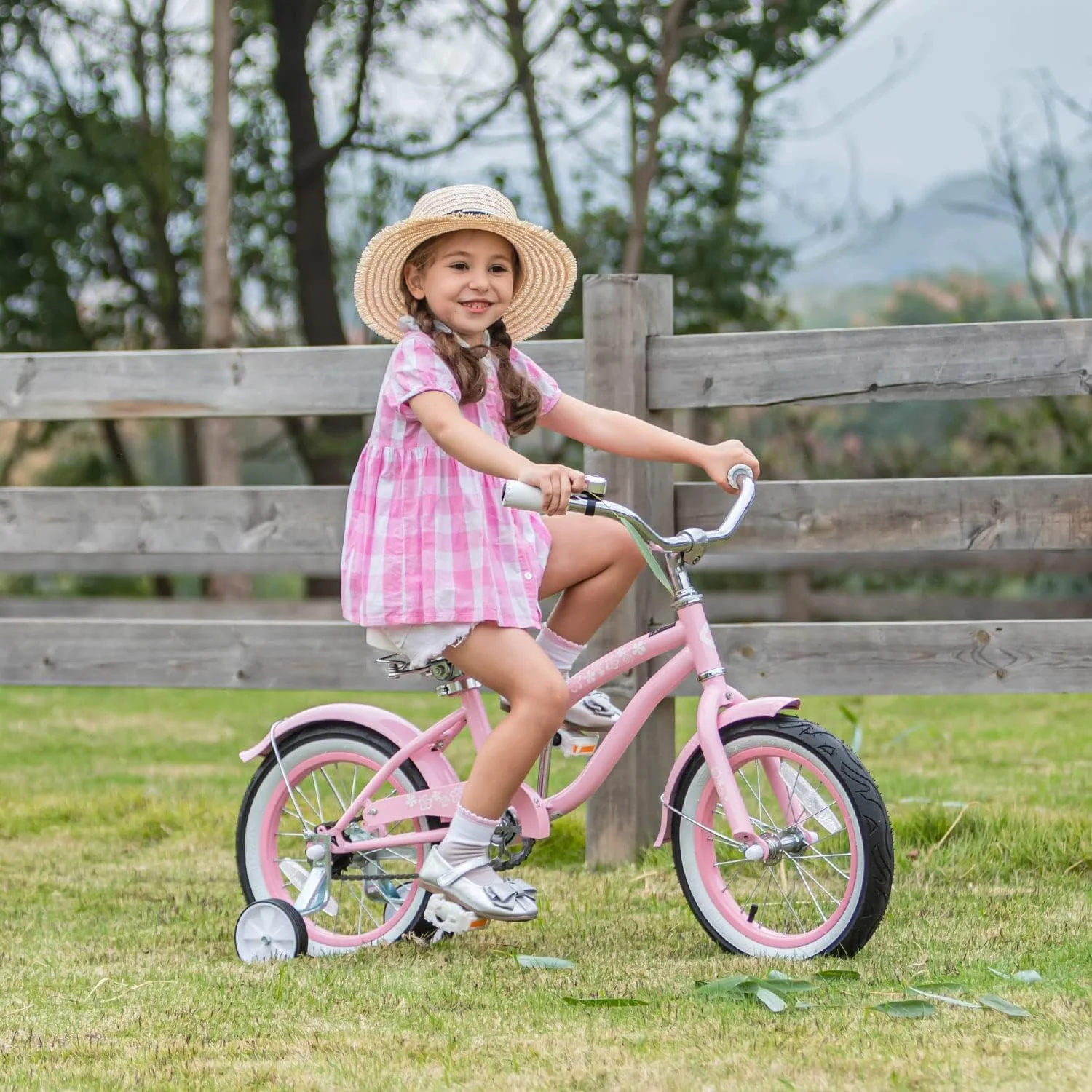 Glerc 16 inch Kids Cruiser Girls Bike for Child 4-7 Years,Mint Green - Womvr