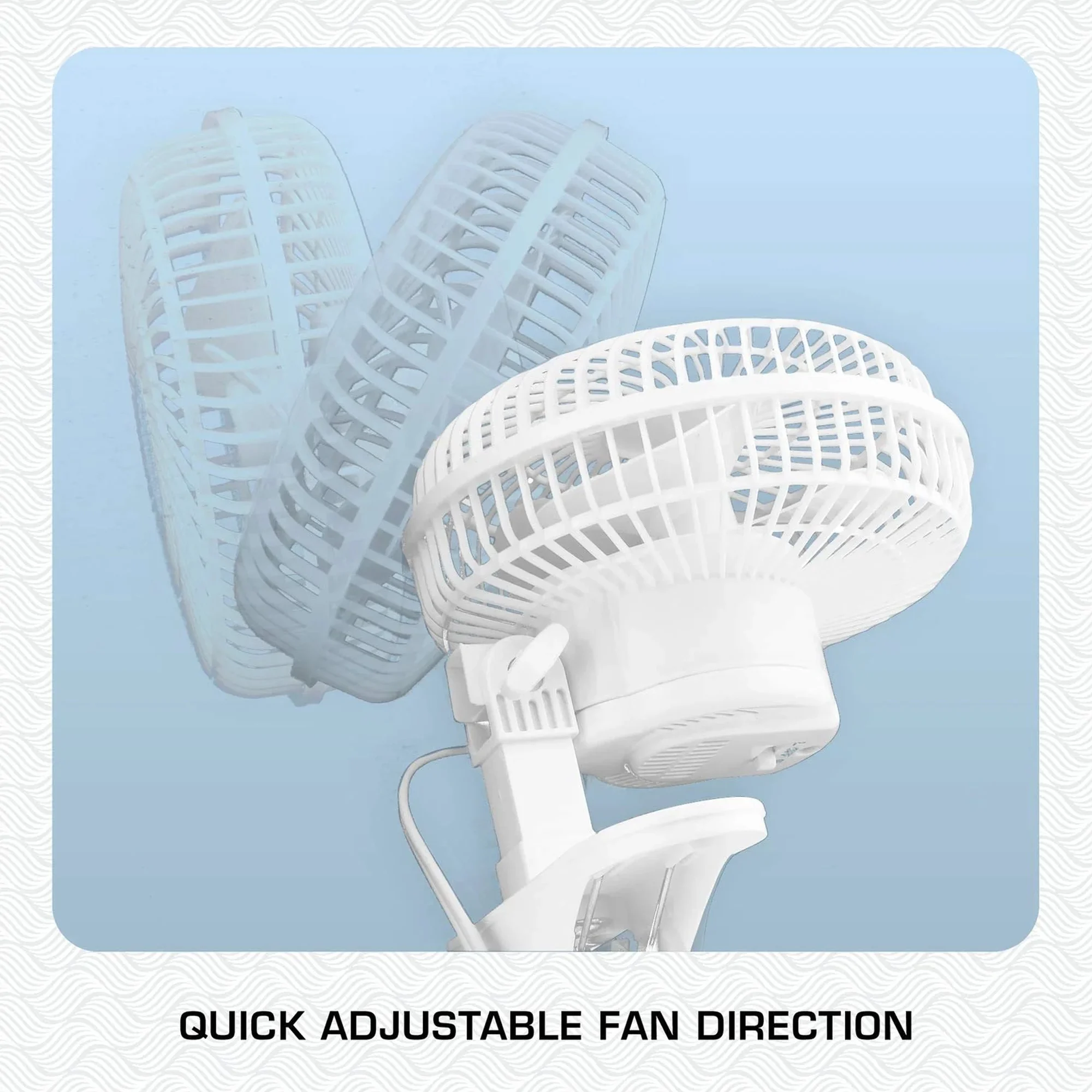 Hurricane Supreme 18 Inch Oscillating Wall Mount Fan, White - Womvr