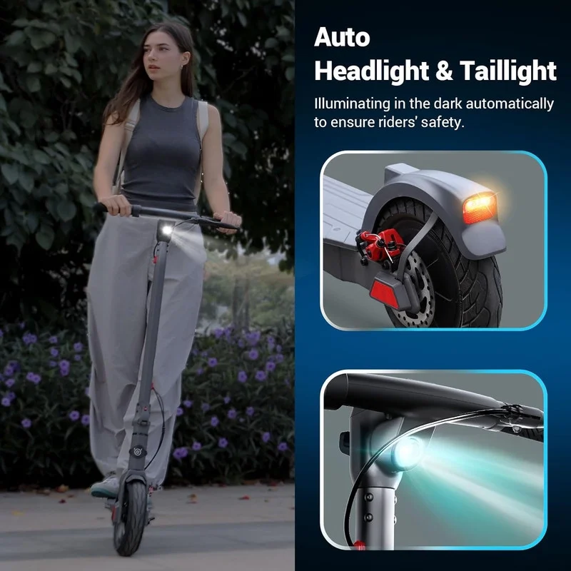 SISIGAD Electric Scooter for Adults, Peak 500W Motor, 8.5