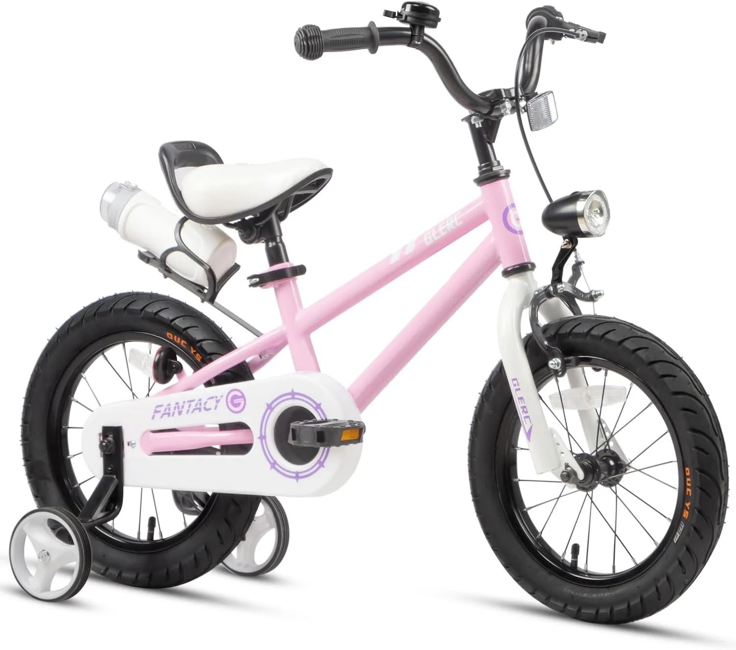 Glerc 12 inch Toddler and Kids Bike for 2-4 Years Old Boys & Girls, White - Womvr