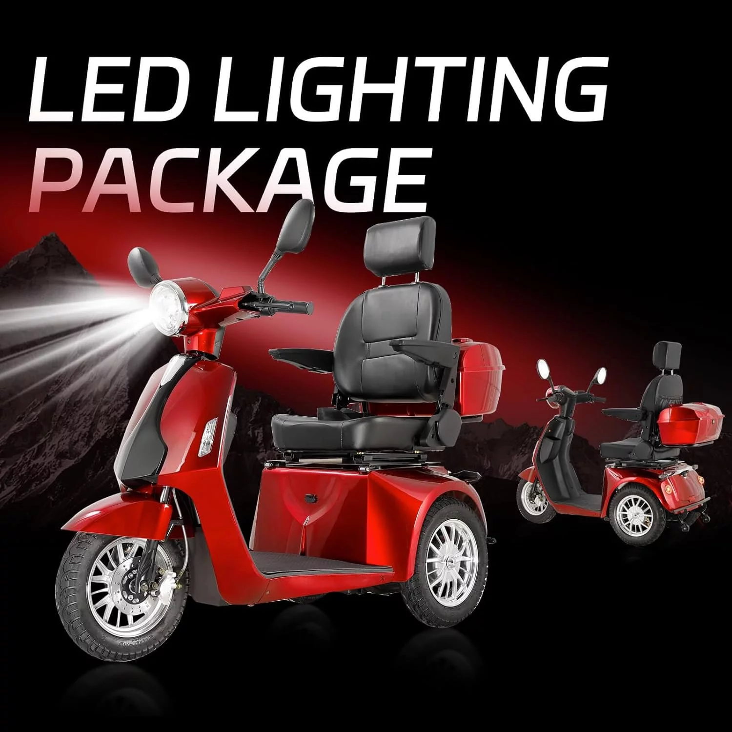 Mobile scooter Medical electric wheelchair equipment adjustable seat - Womvr