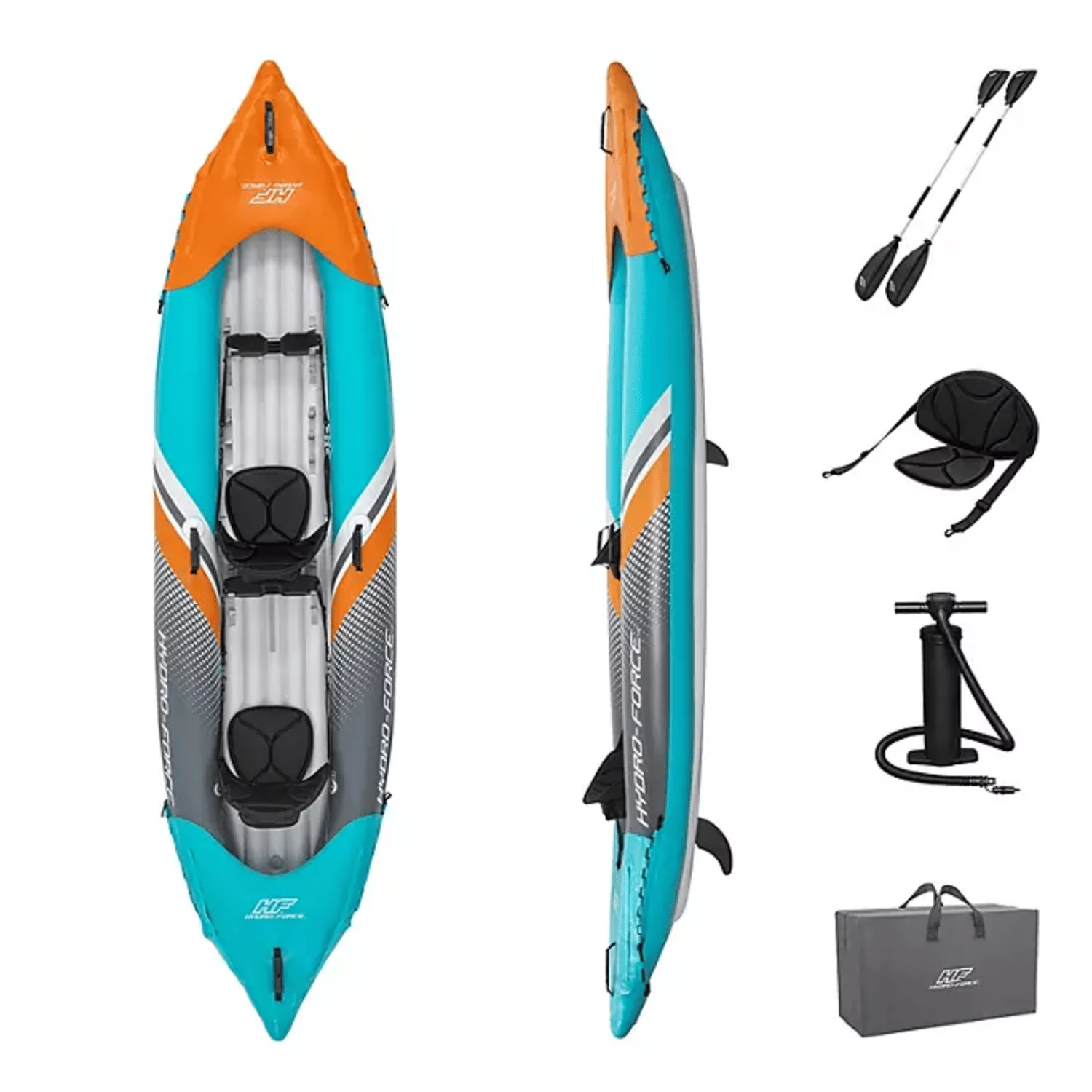Bestway 65173E Hydro-Force Surge Elite X2 Inflatable Two-Person Kayak - Womvr