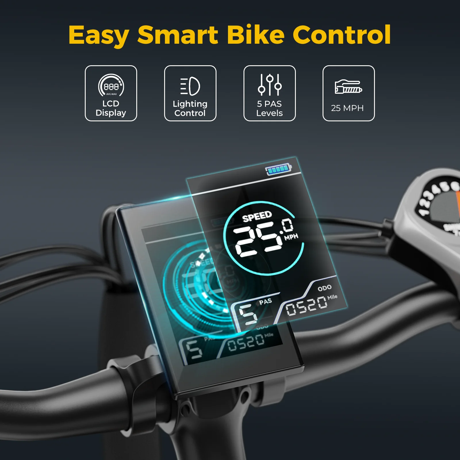 Yoloway EB5 PLUS Electric Bike for Adults, 500W Brushless Motor Ebike with 480Wh Removable Battery, 27.5